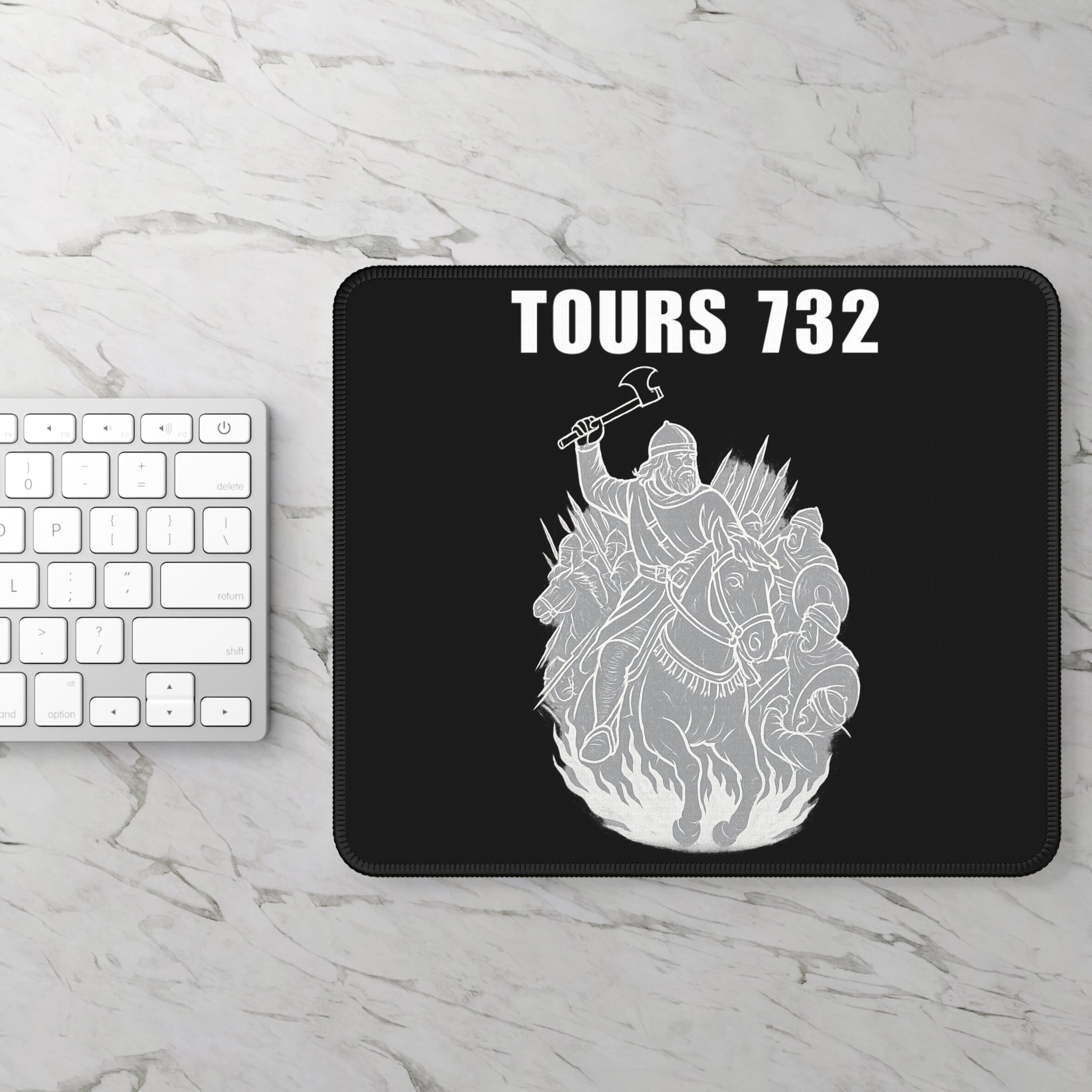 Battle of Tours 732 AD Charles "The Hammer" Martel Design Epic Gaming Mouse Pad