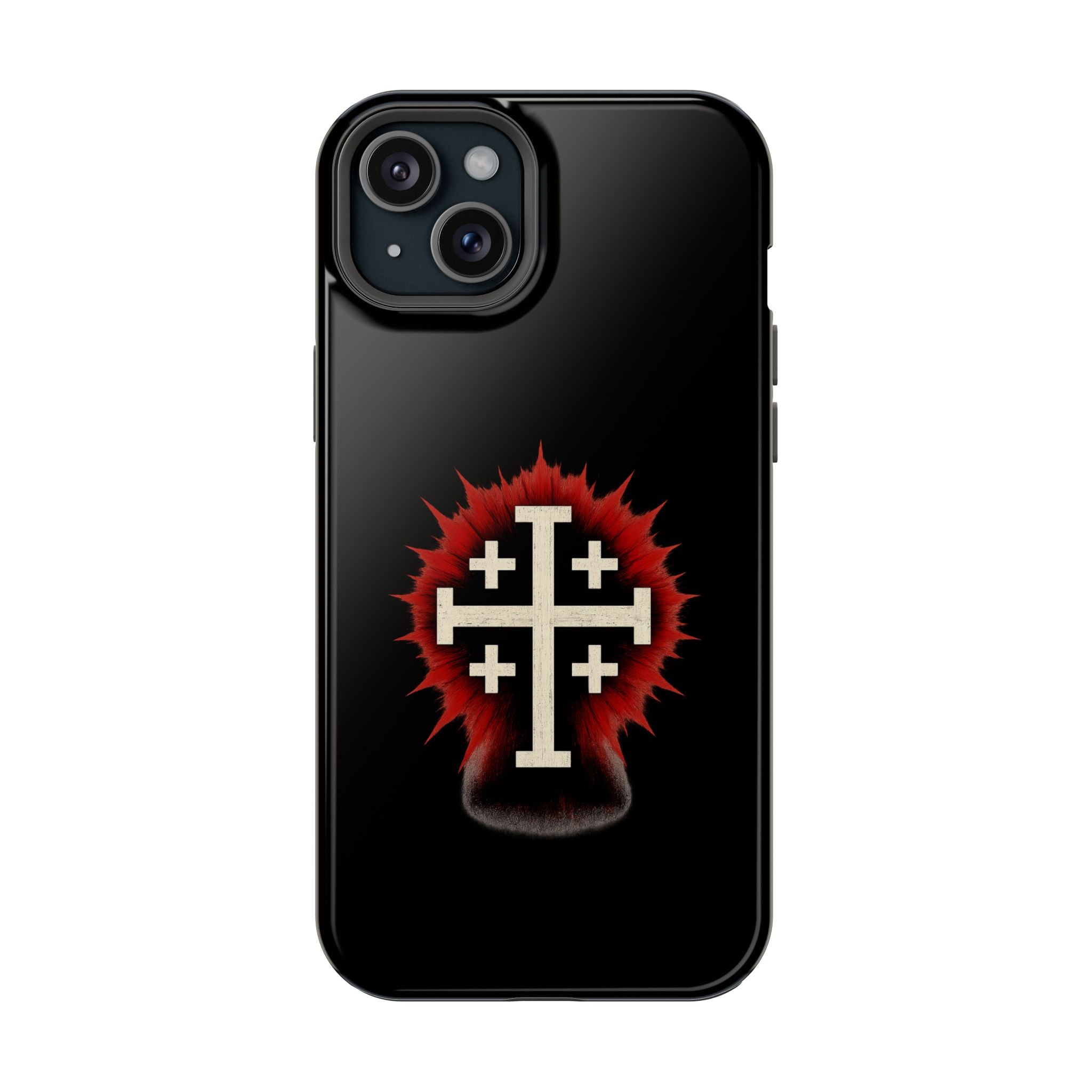 Cross Graphic Impact-Resistant Magnetic Phone Case