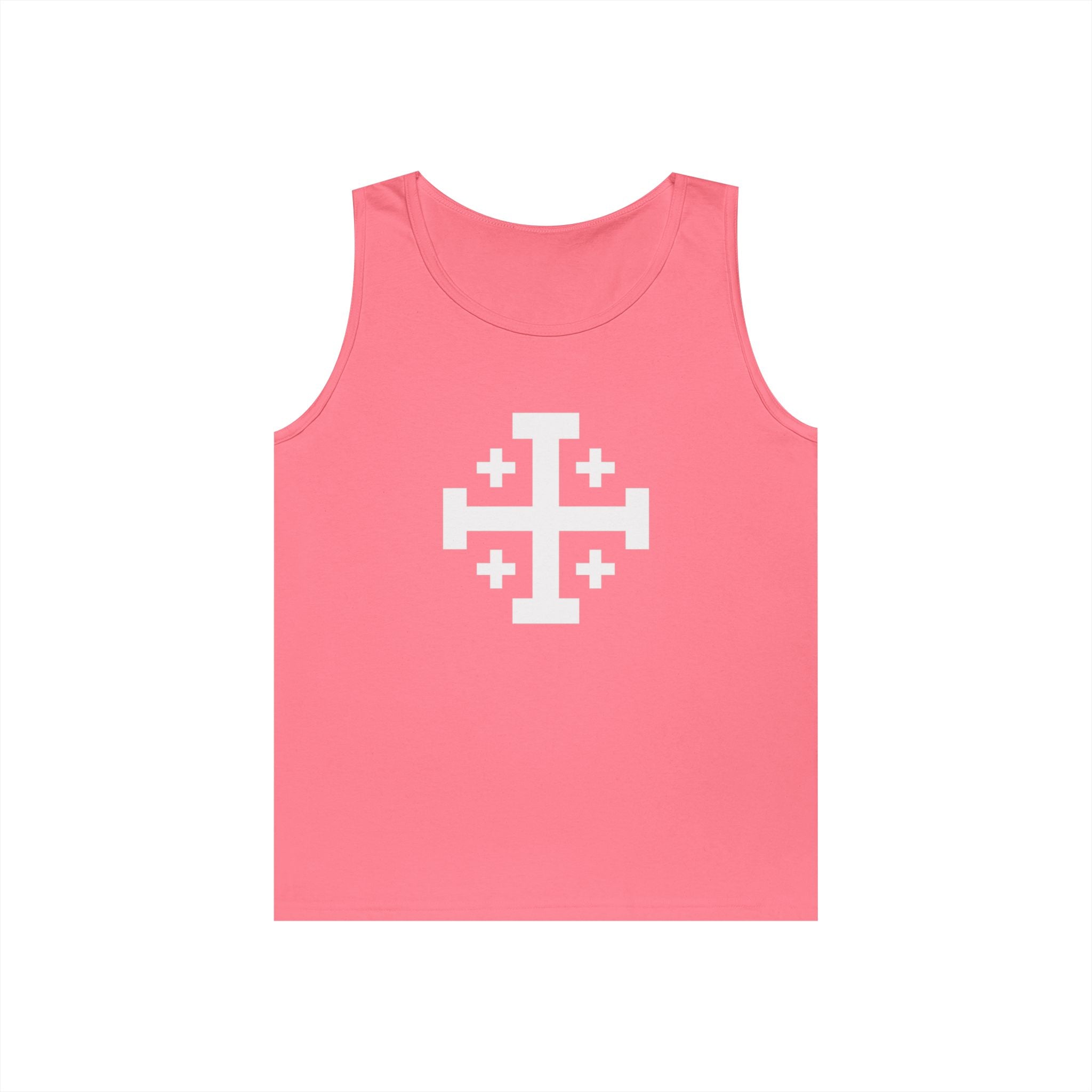 Cross of Jerusalem Unisex Heavy Cotton Tank Top