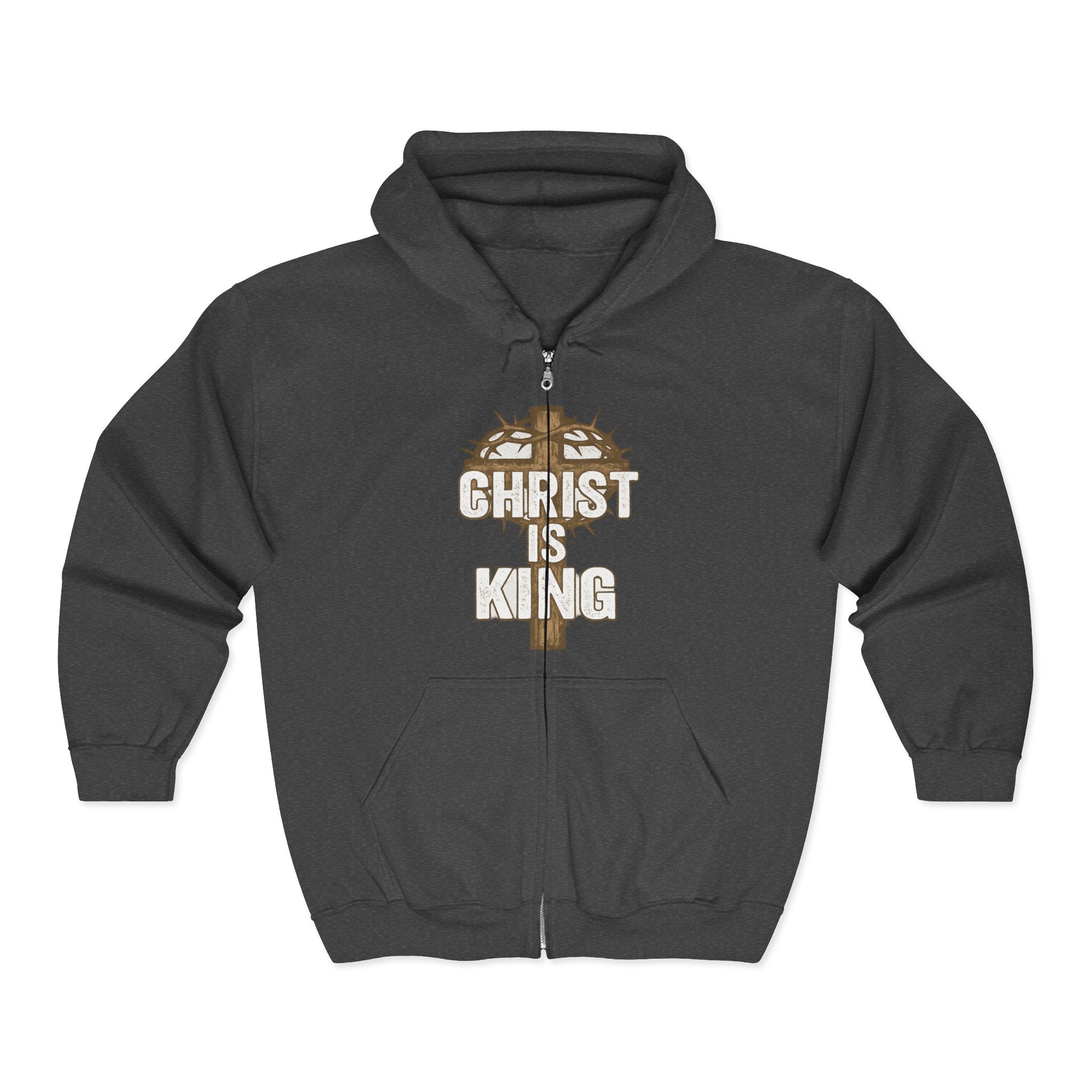 Christ is King Zip-Up Hoodie, Christ is King Sweatshirt