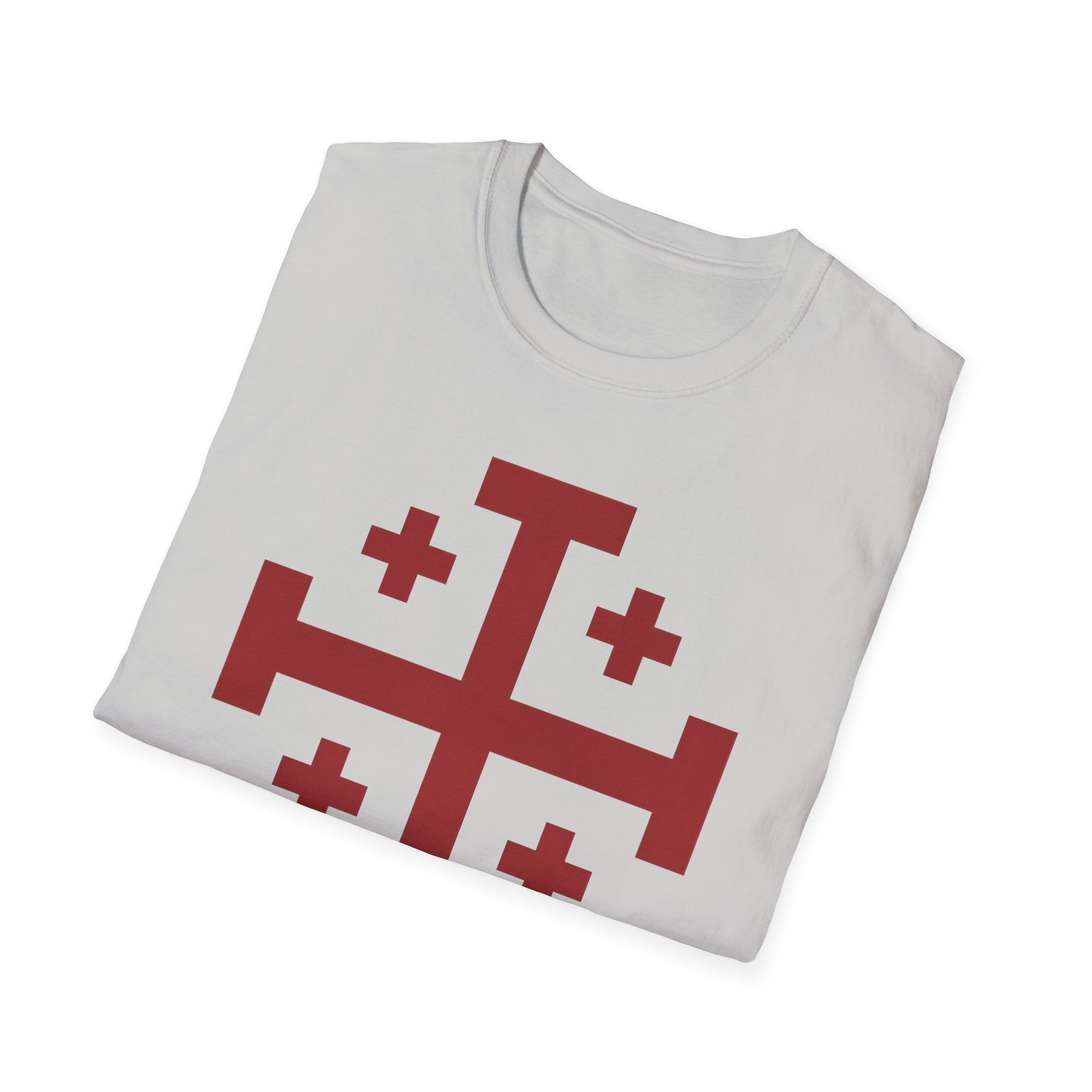 Cross of Jerusalem Red Design Softstyle T-Shirt