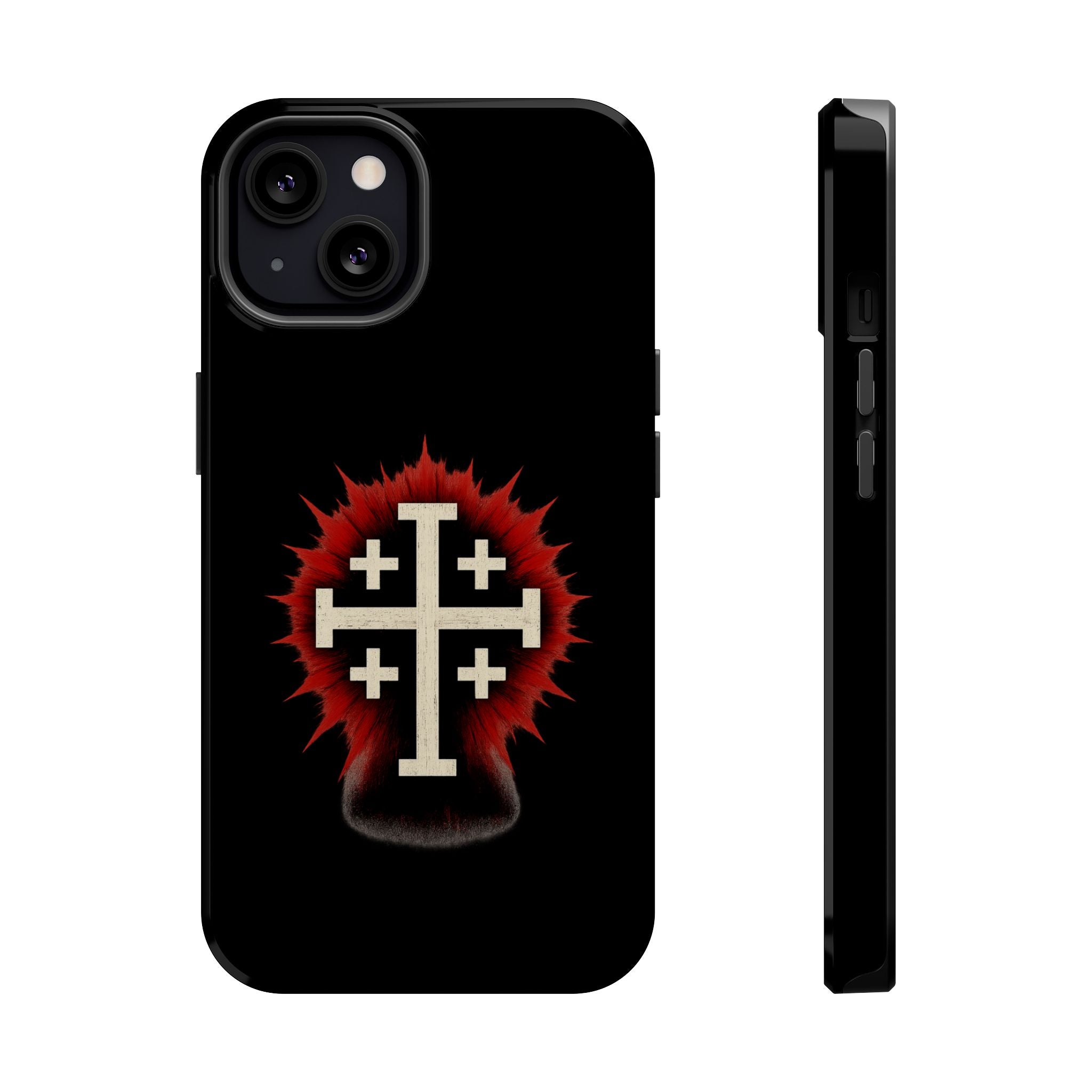 Cross Graphic Impact-Resistant Magnetic Phone Case