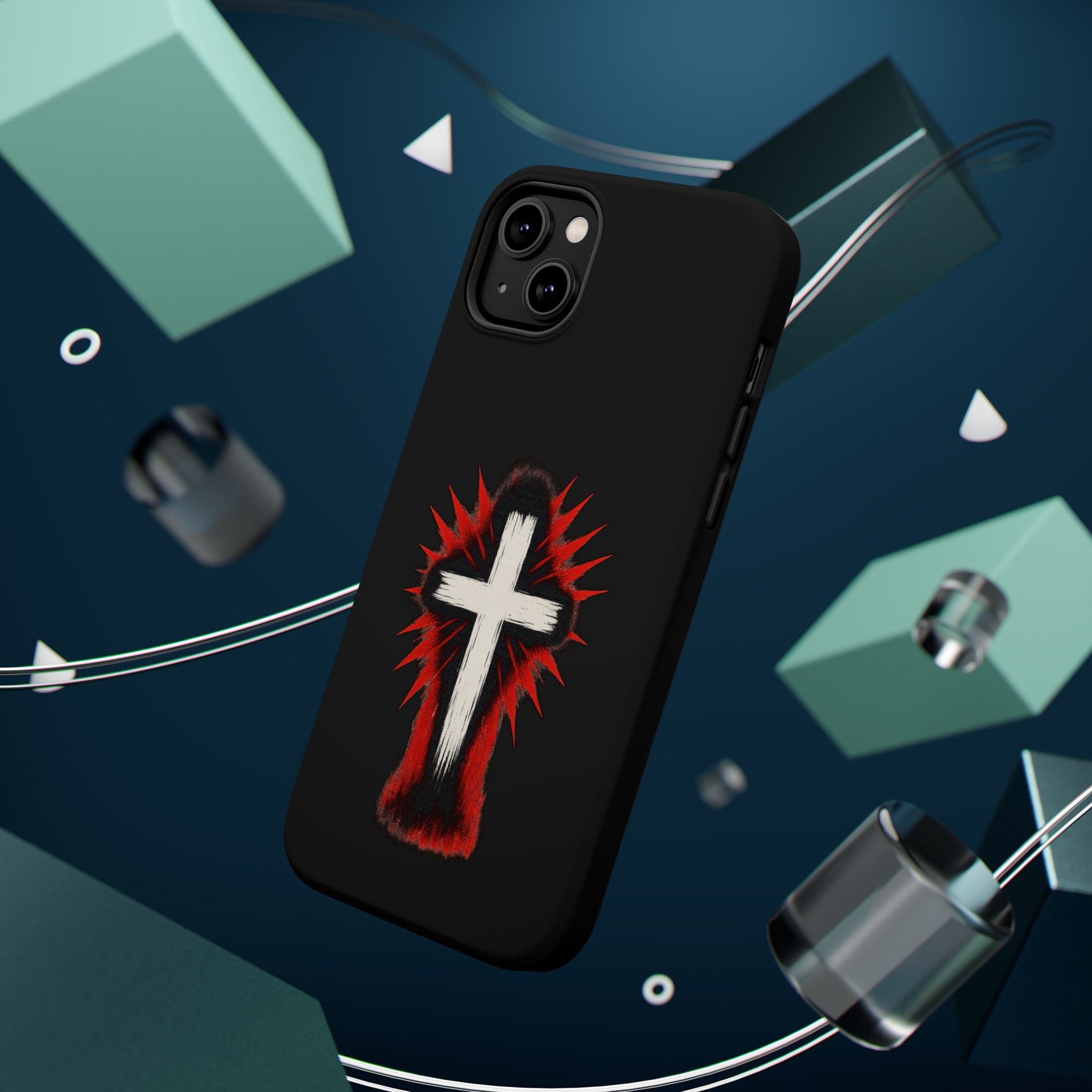 Crucifix Magnetic Impact Resistant Phone Case