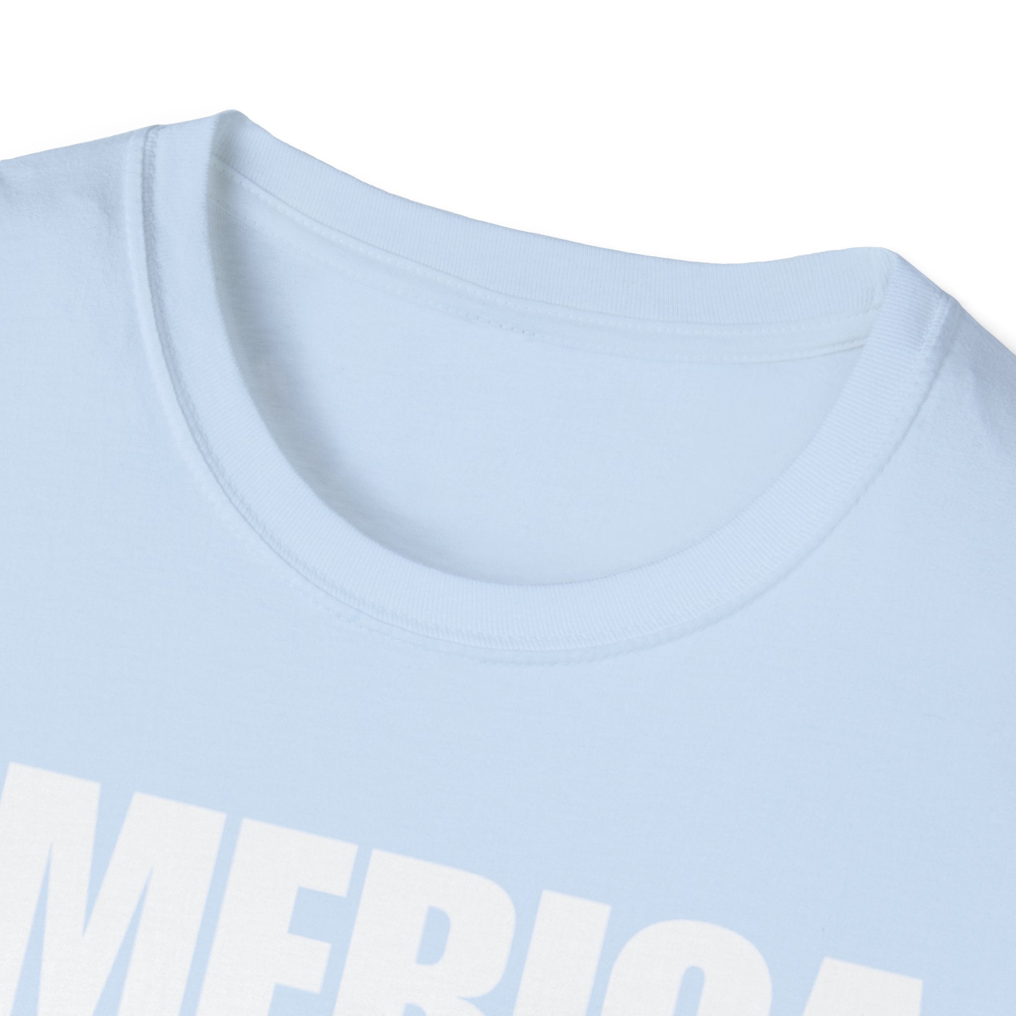 America First (Text Only) Unisex Softstyle T-Shirt