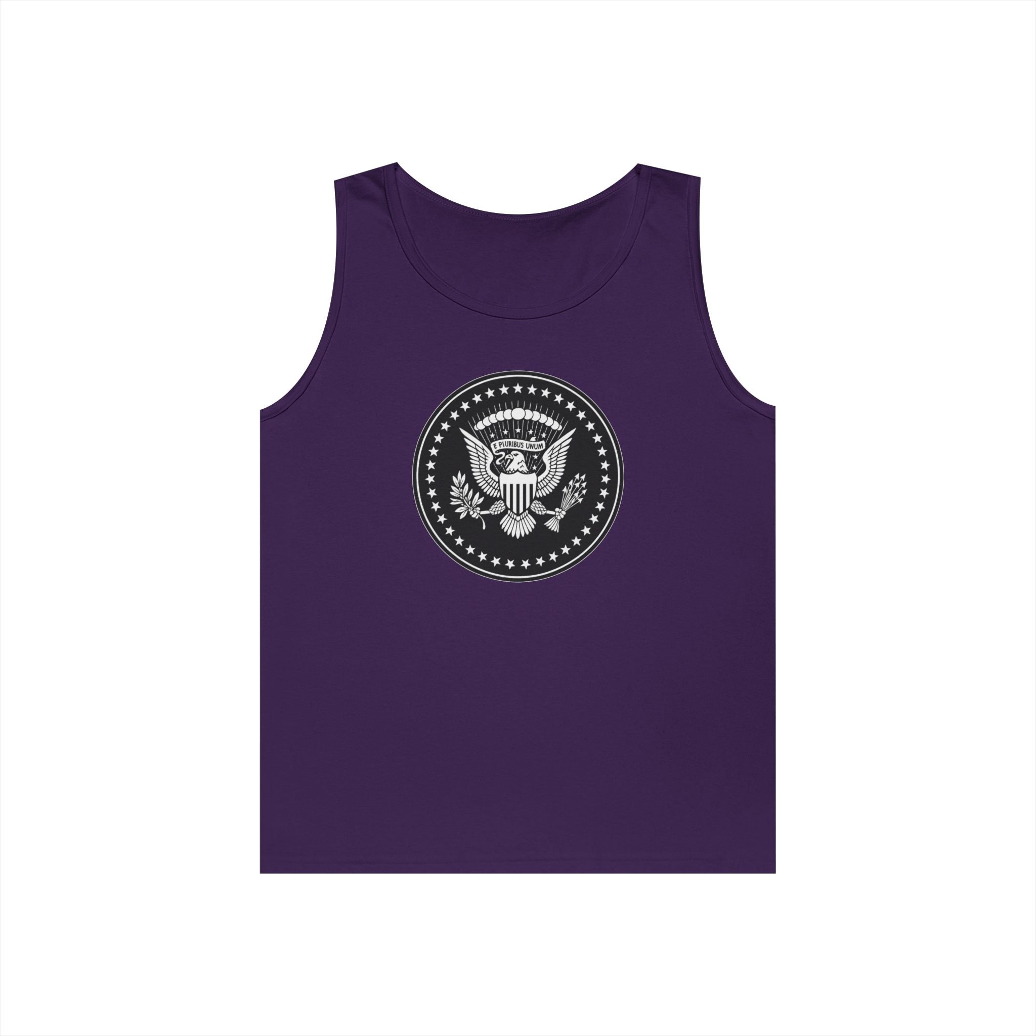American Eagle Presidential Seal Black Design Unisex Heavy Cotton Tank Top