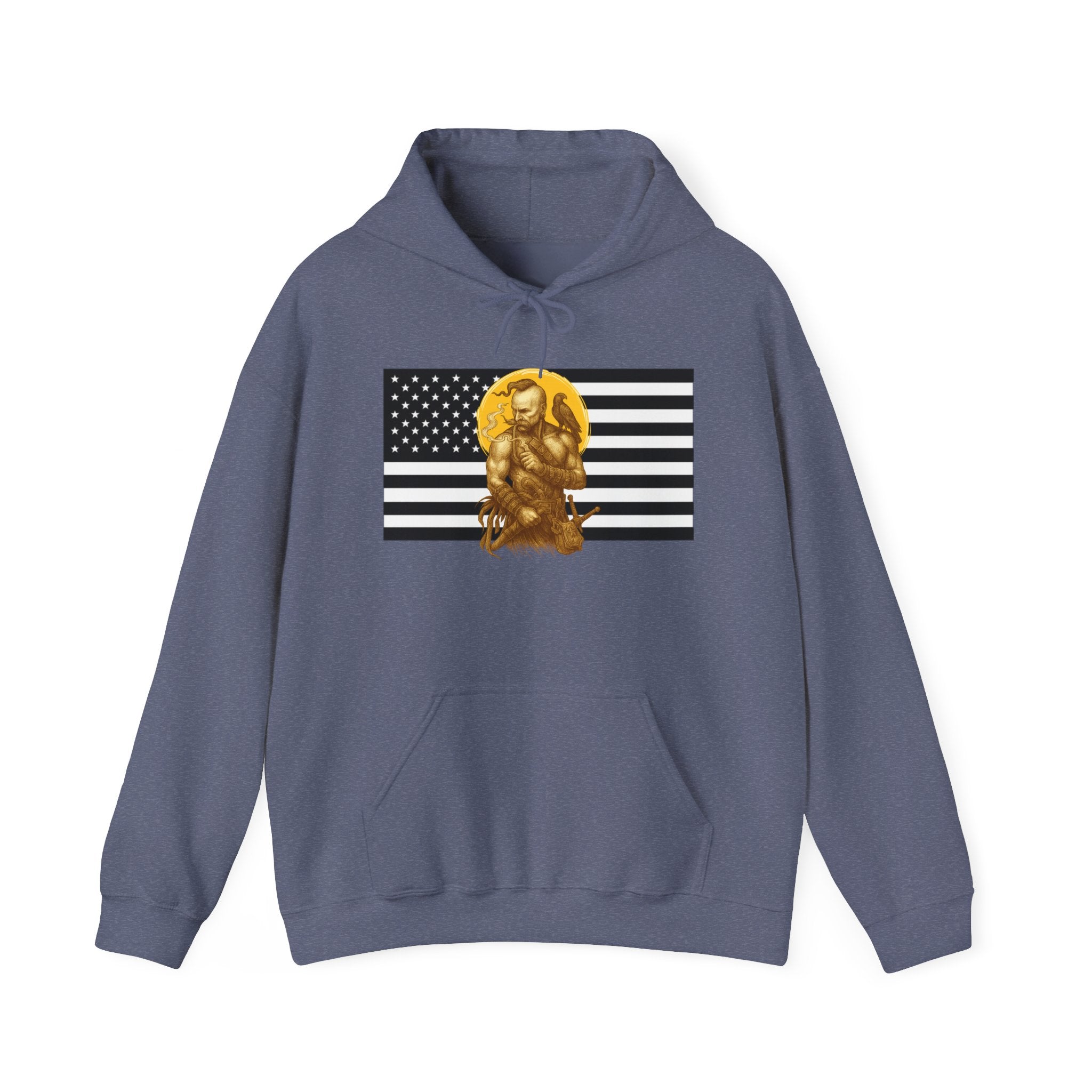 American Cossack Graphic Only Pull Over Hoodie Sweatshirt