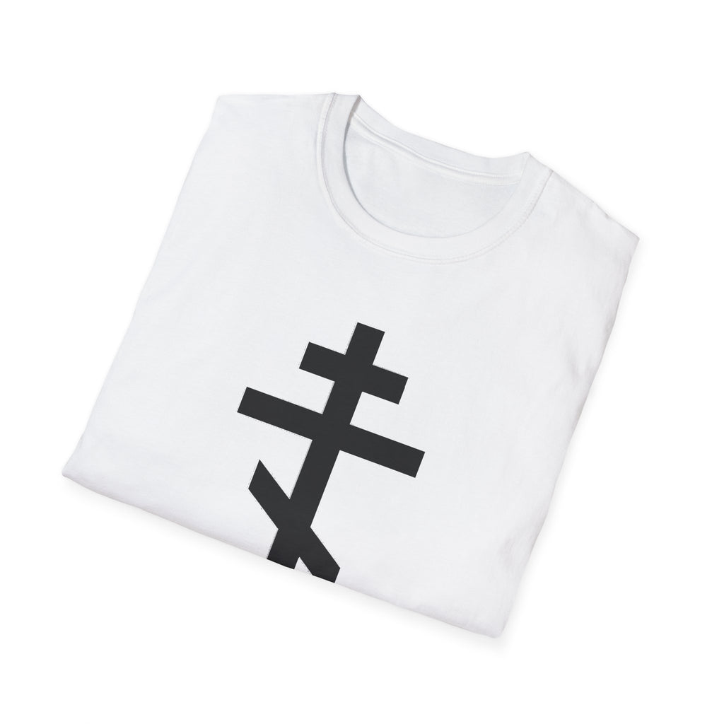Crucifix Black Unisex Cotton Softstyle T-Shirt