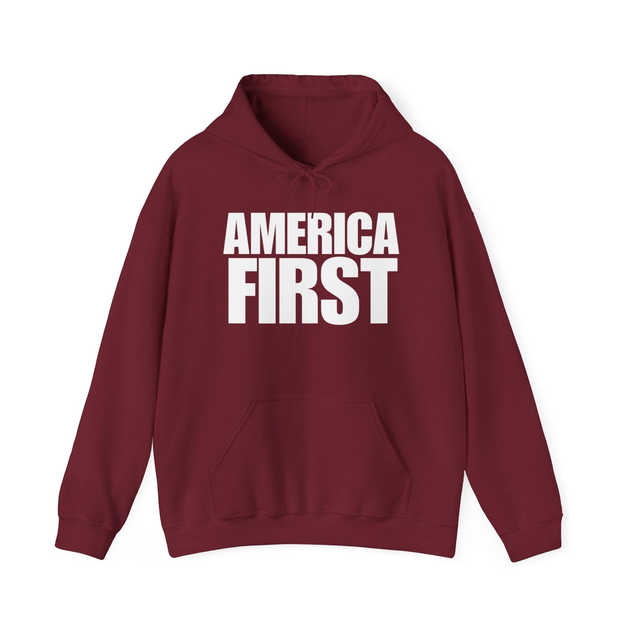 America First Pull Over Hoodie Sweatshirt