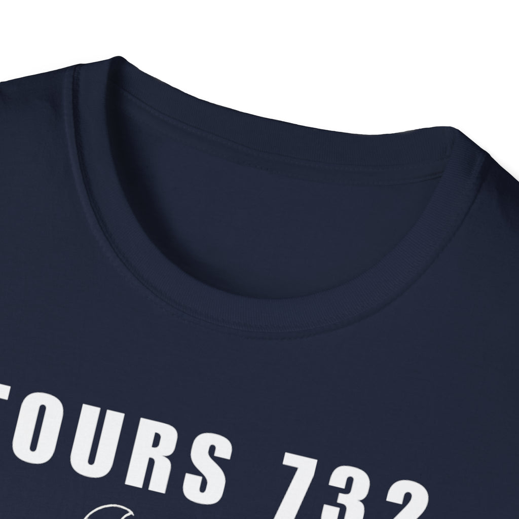 Tours 732 Charles "The Hammer" Martel "TOURS 732" Text Graphic Unisex Softstyle T-Shirt