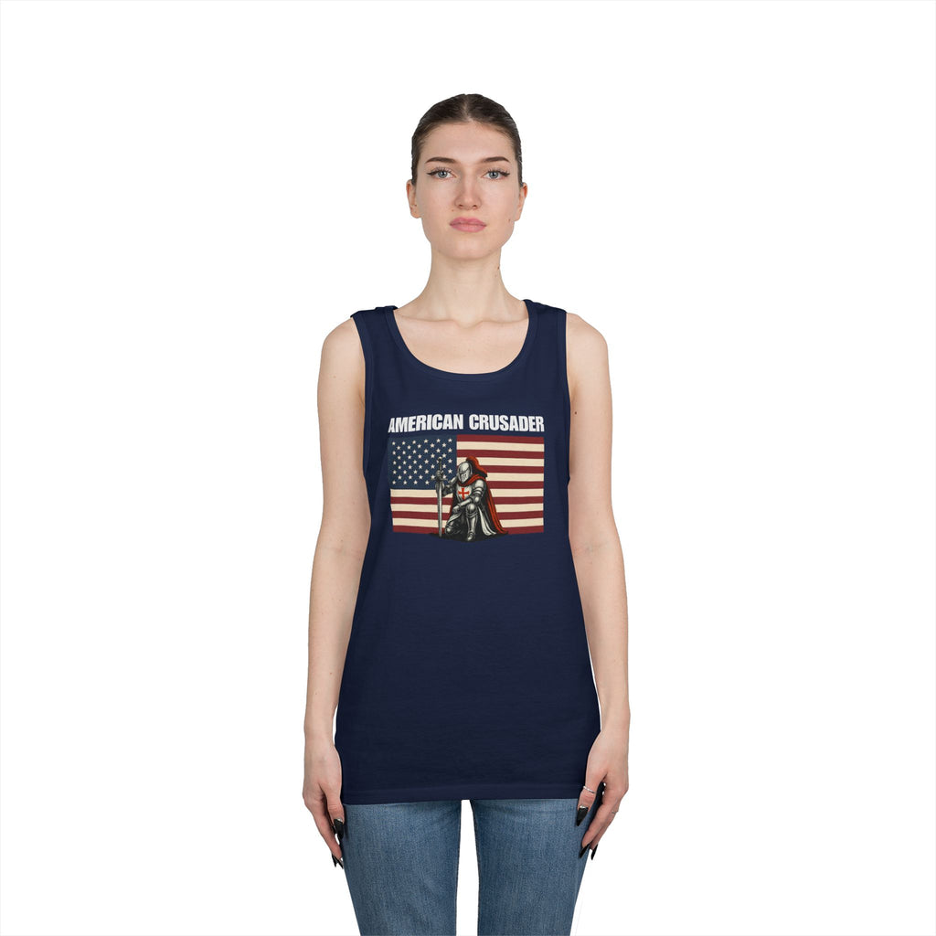 American Crusader Alt Color Design Heavy Cotton Tank Top