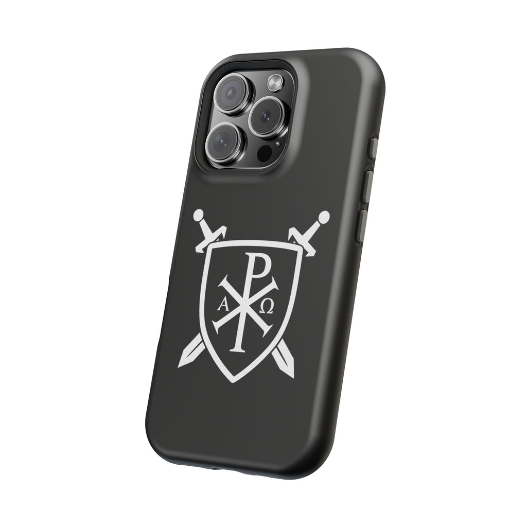 Swords and Shield Pi Chi Rho Graphic Design Magnetic Impact-Resistant Cases