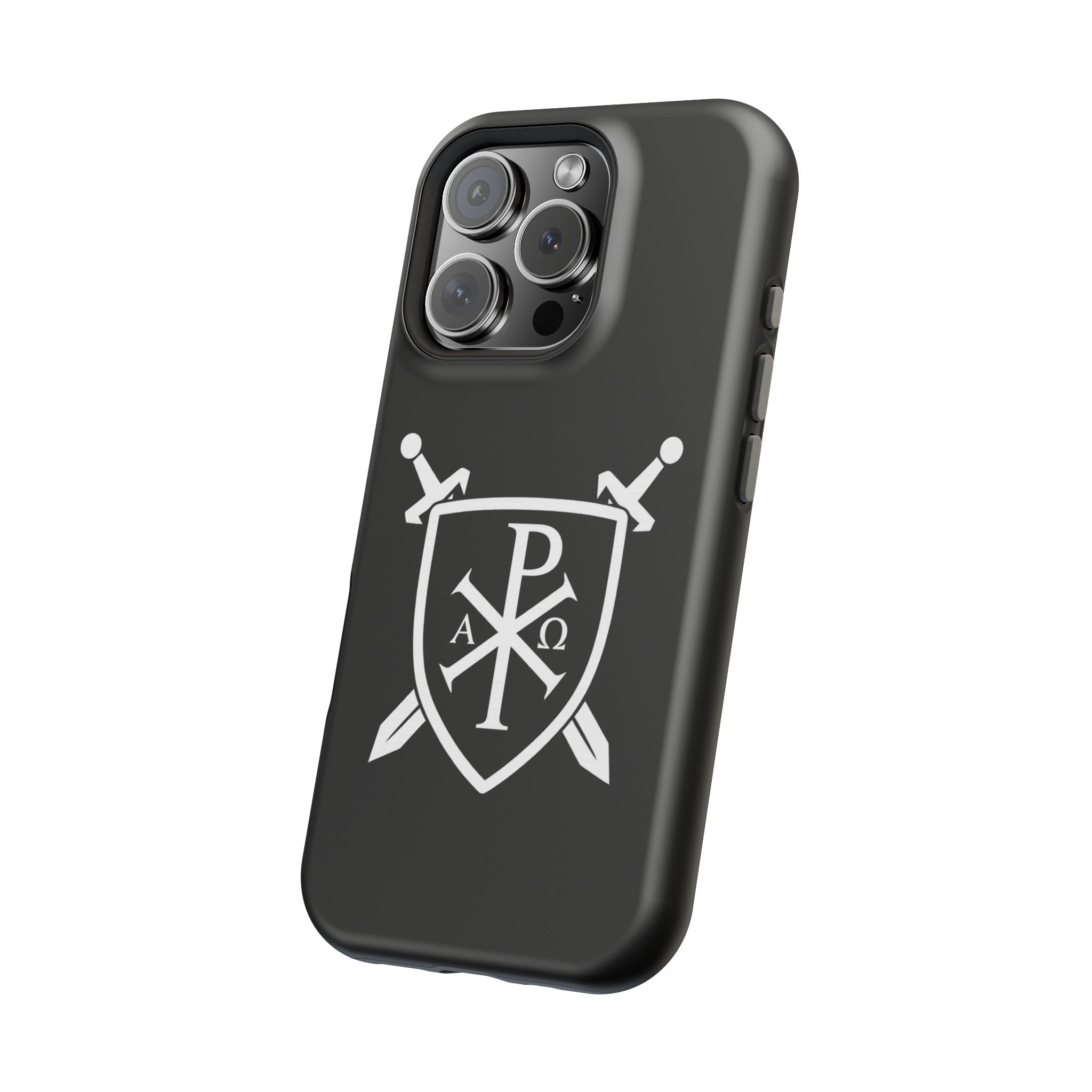 Swords and Shield Pi Chi Rho Graphic Design Magnetic Impact-Resistant Cases