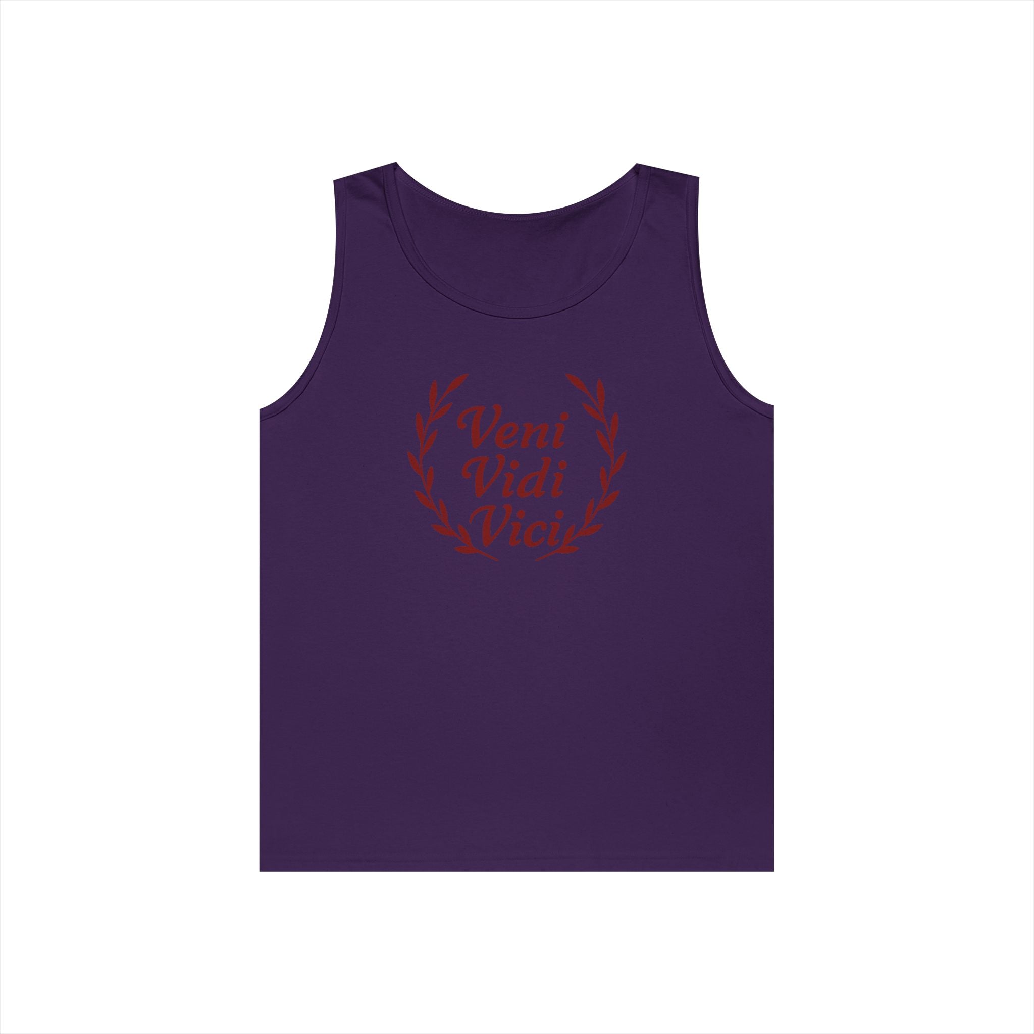 Veni Vidi Vici Red Design Unisex Heavy Cotton Tank Top