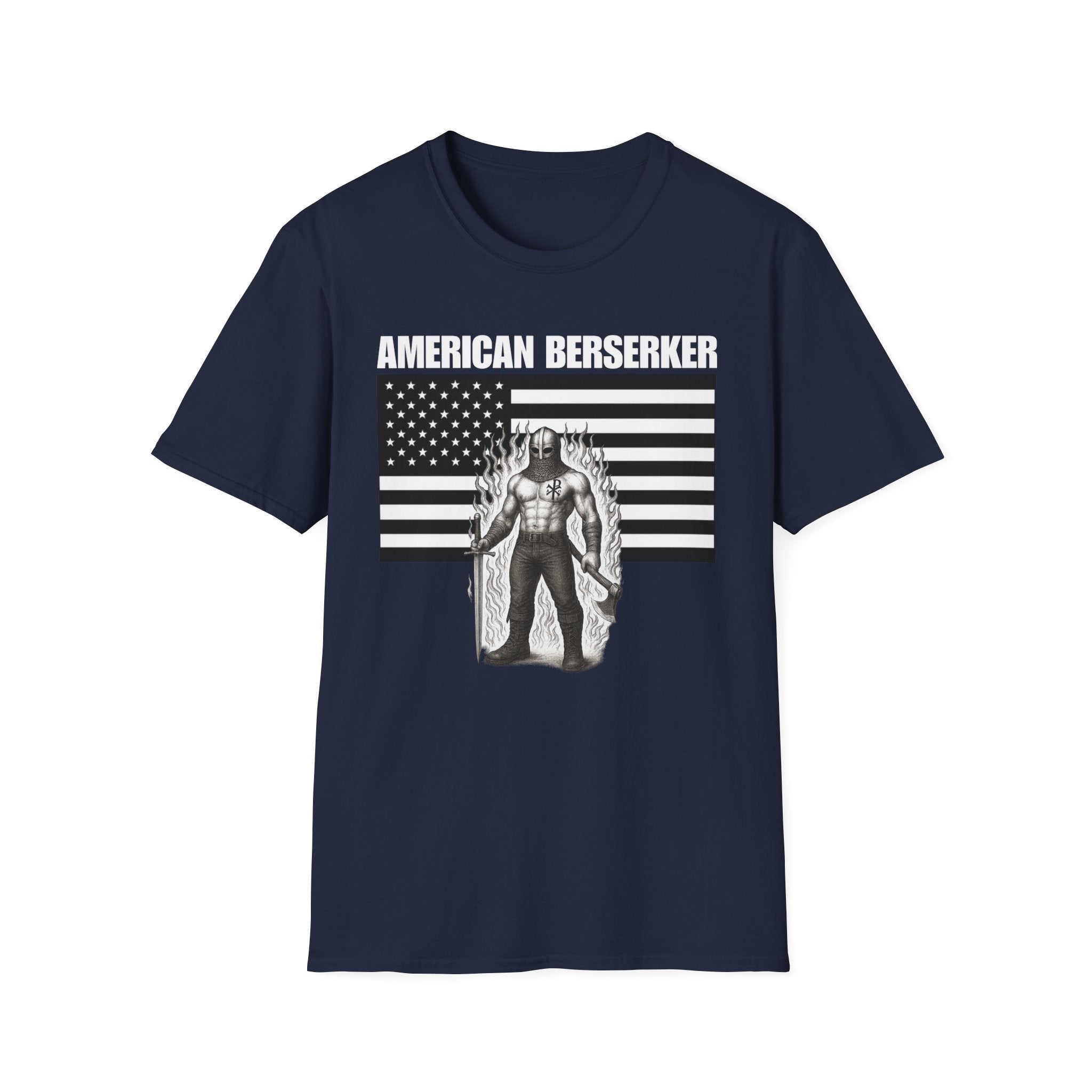 American Berserker Alt Design 3 Patriotic Graphic T-Shirt