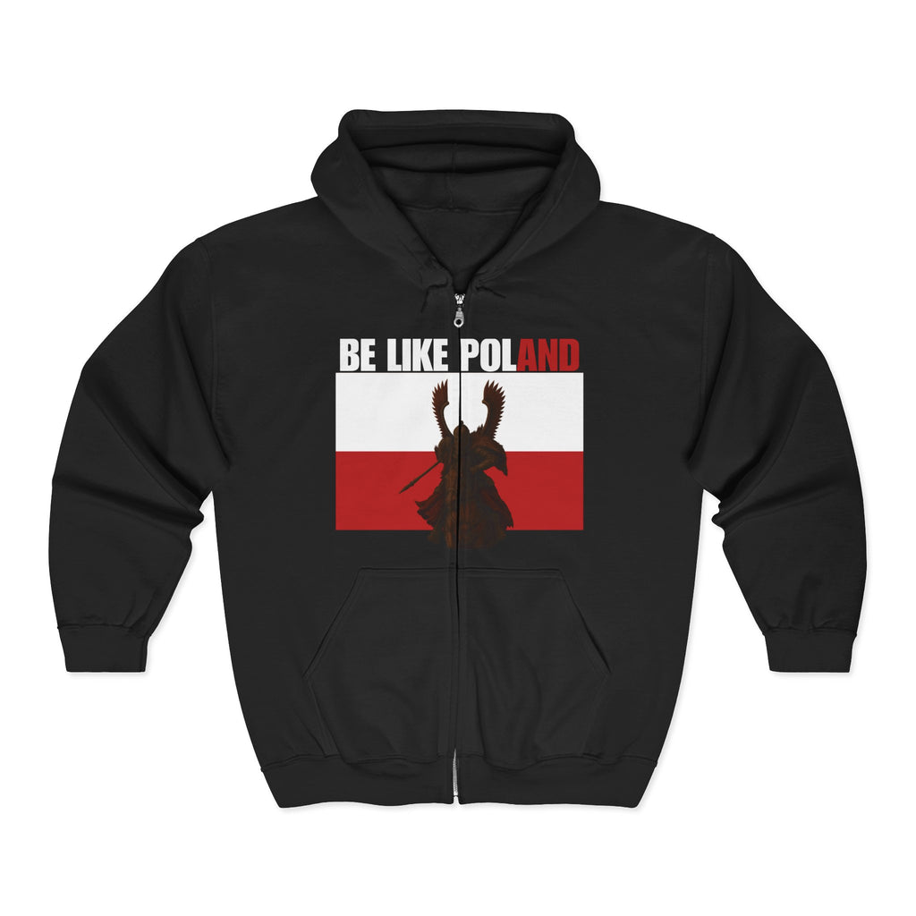 Be Like Poland Winged Hussar Zip Up Hoodie Sweatshirt