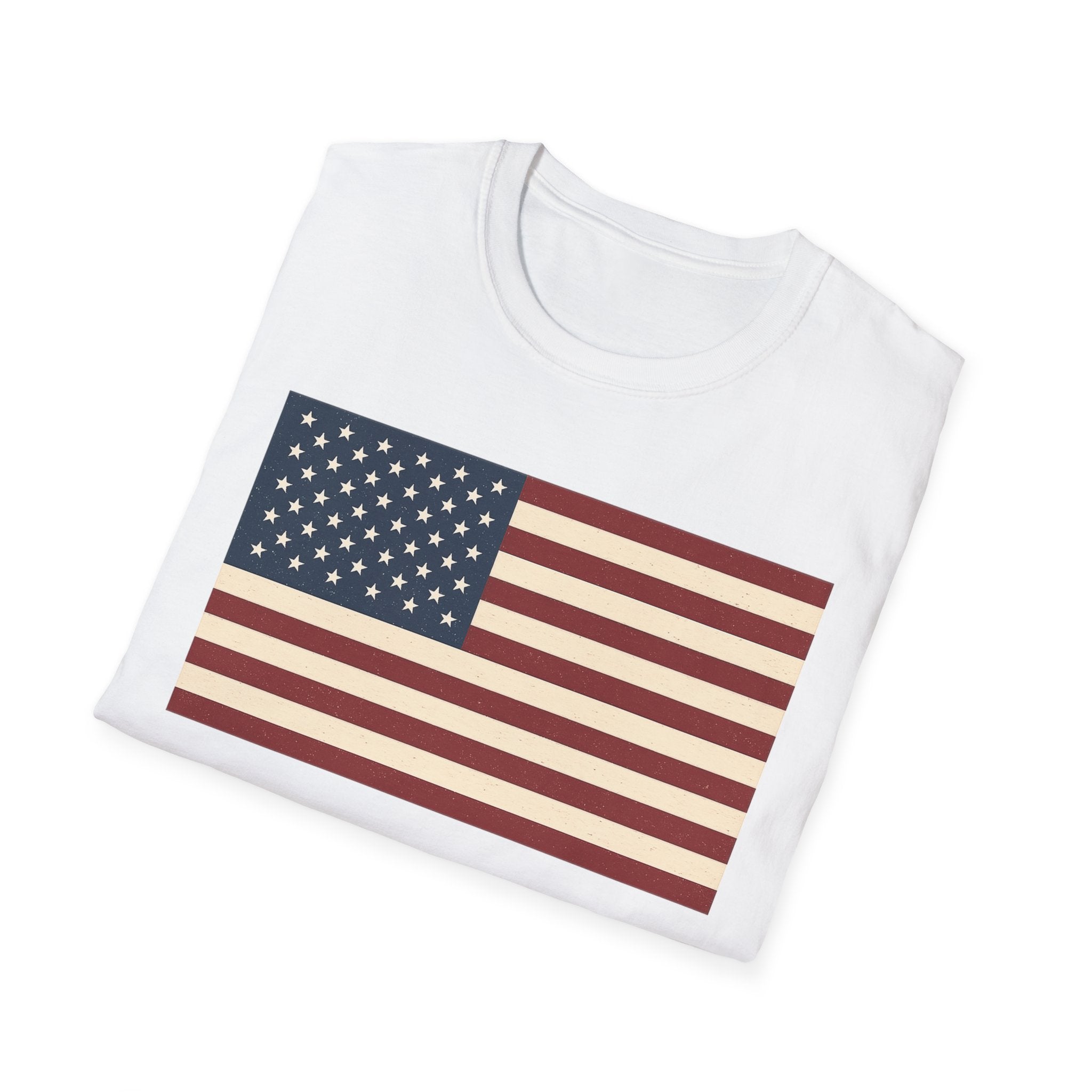 American Flag Softstyle Cotton Shirt T-Shirt