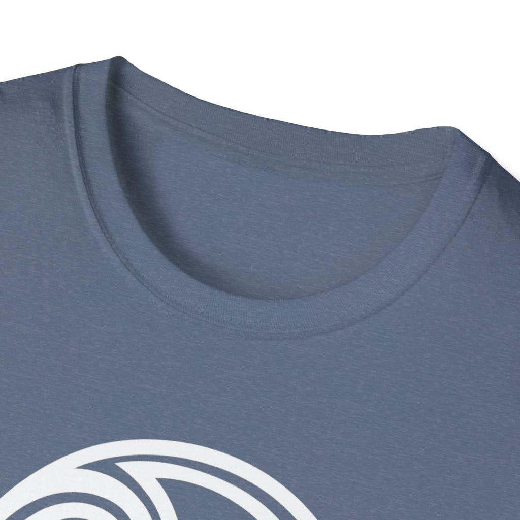 Triskele Trinity Symbol White Design Softstyle T-Shirt