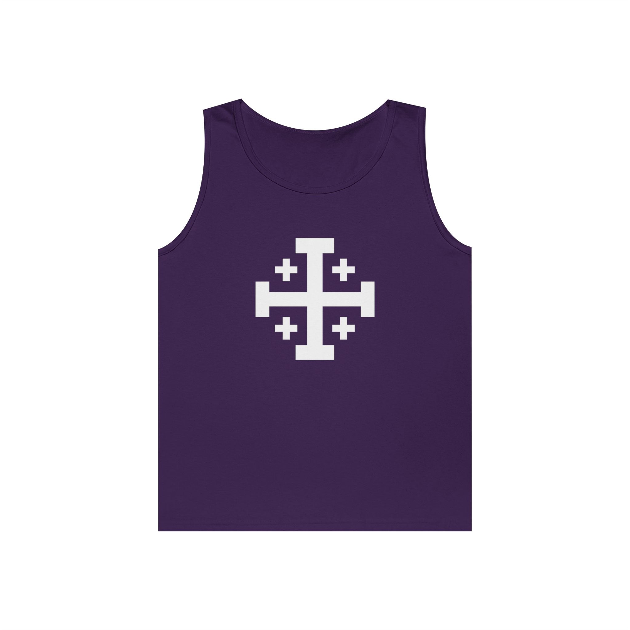 Cross of Jerusalem Unisex Heavy Cotton Tank Top