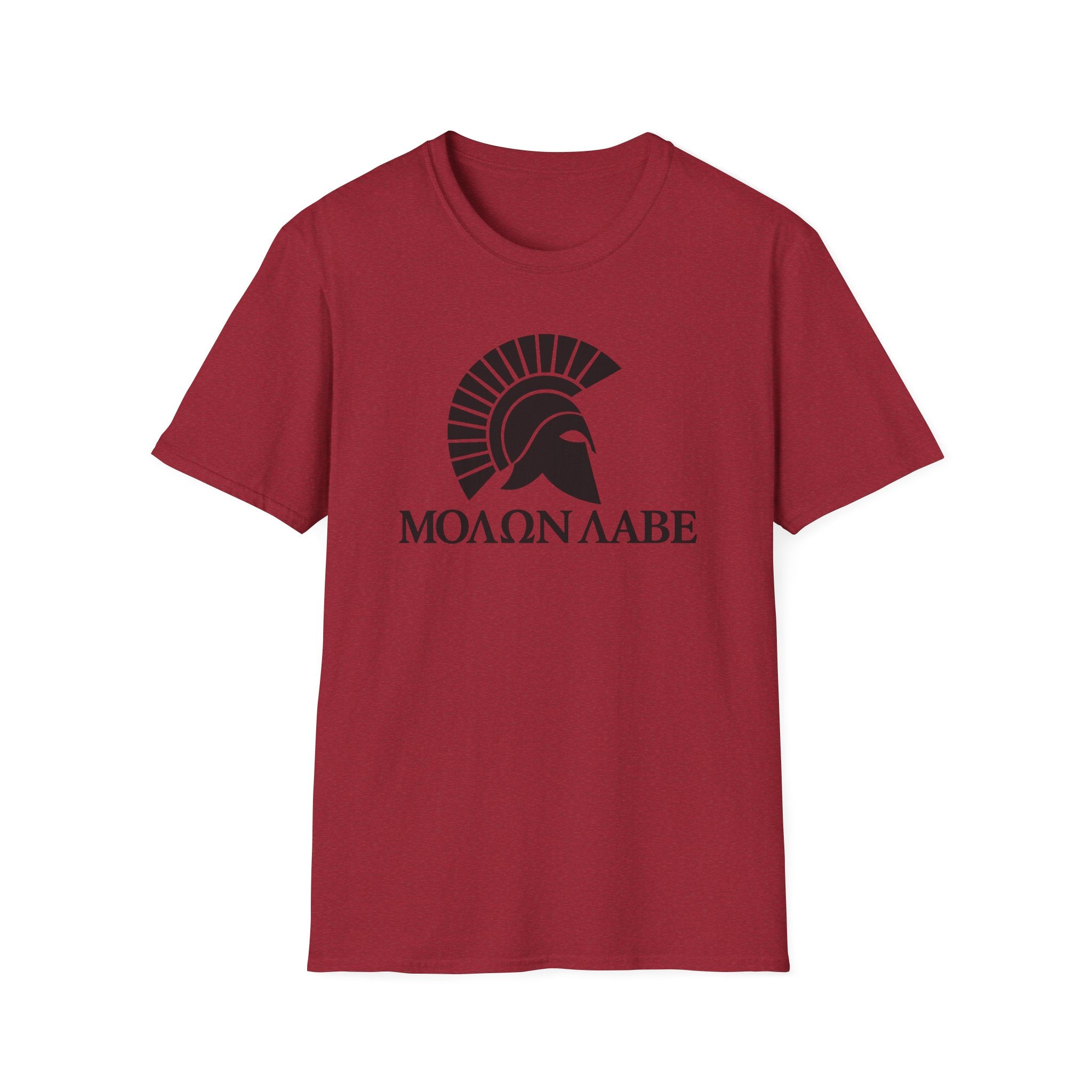 Molon Labe "Come and Take It!" in Greek Black Design Softstyle Cotton T-Shirt Softstyle Cotton T-Shirt