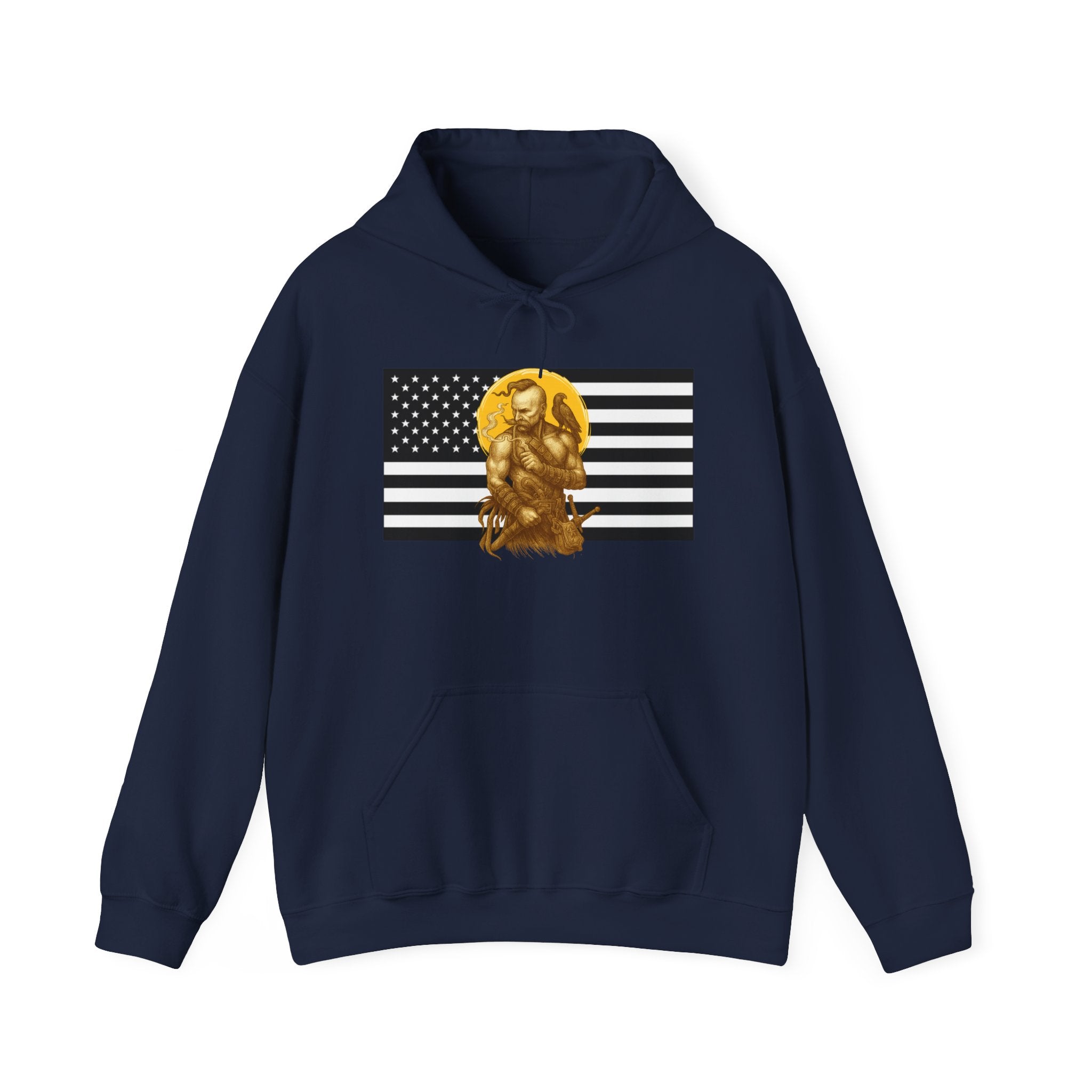 American Cossack Graphic Only Pull Over Hoodie Sweatshirt