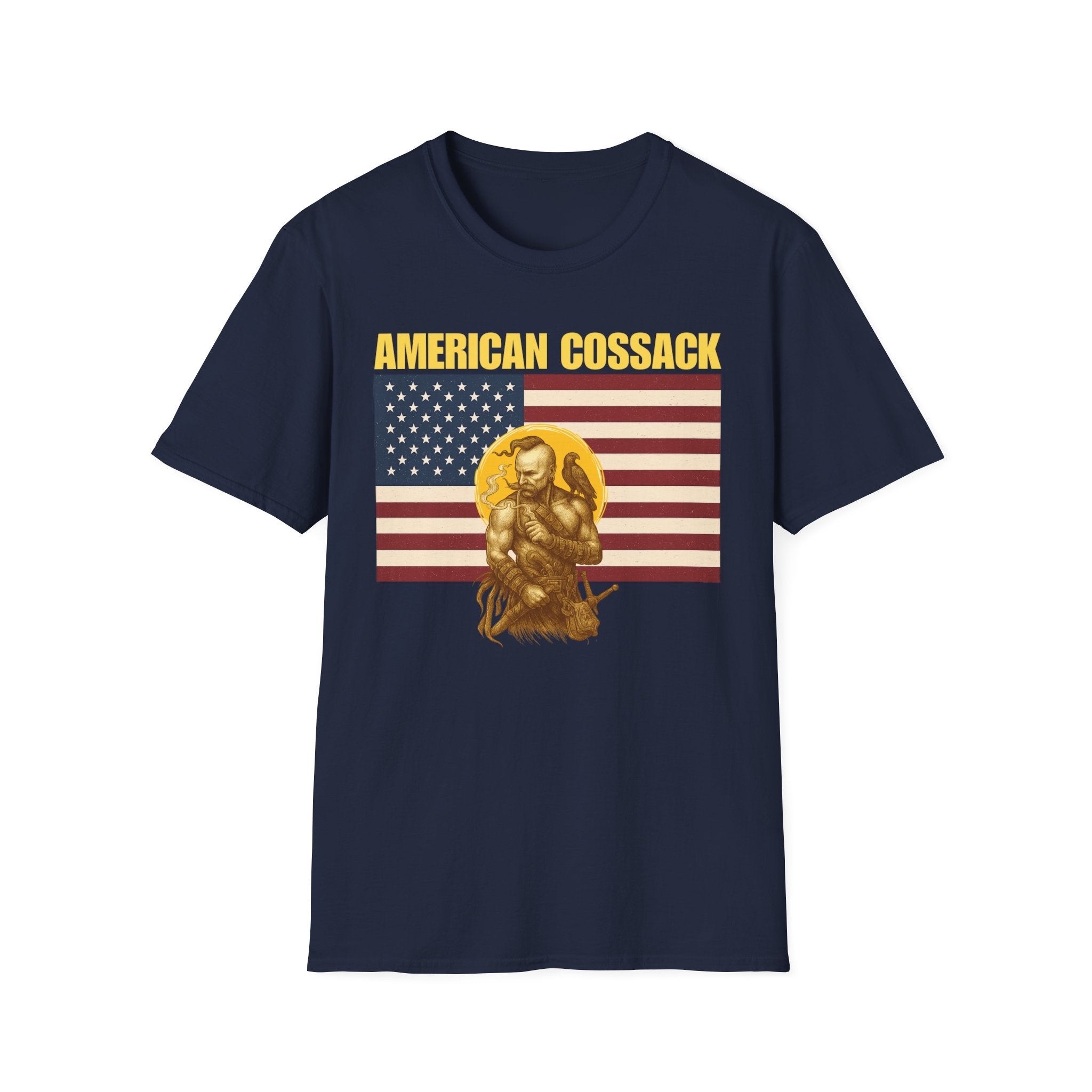 Patriotic American Cossack Alt Design Softstyle T-Shirt