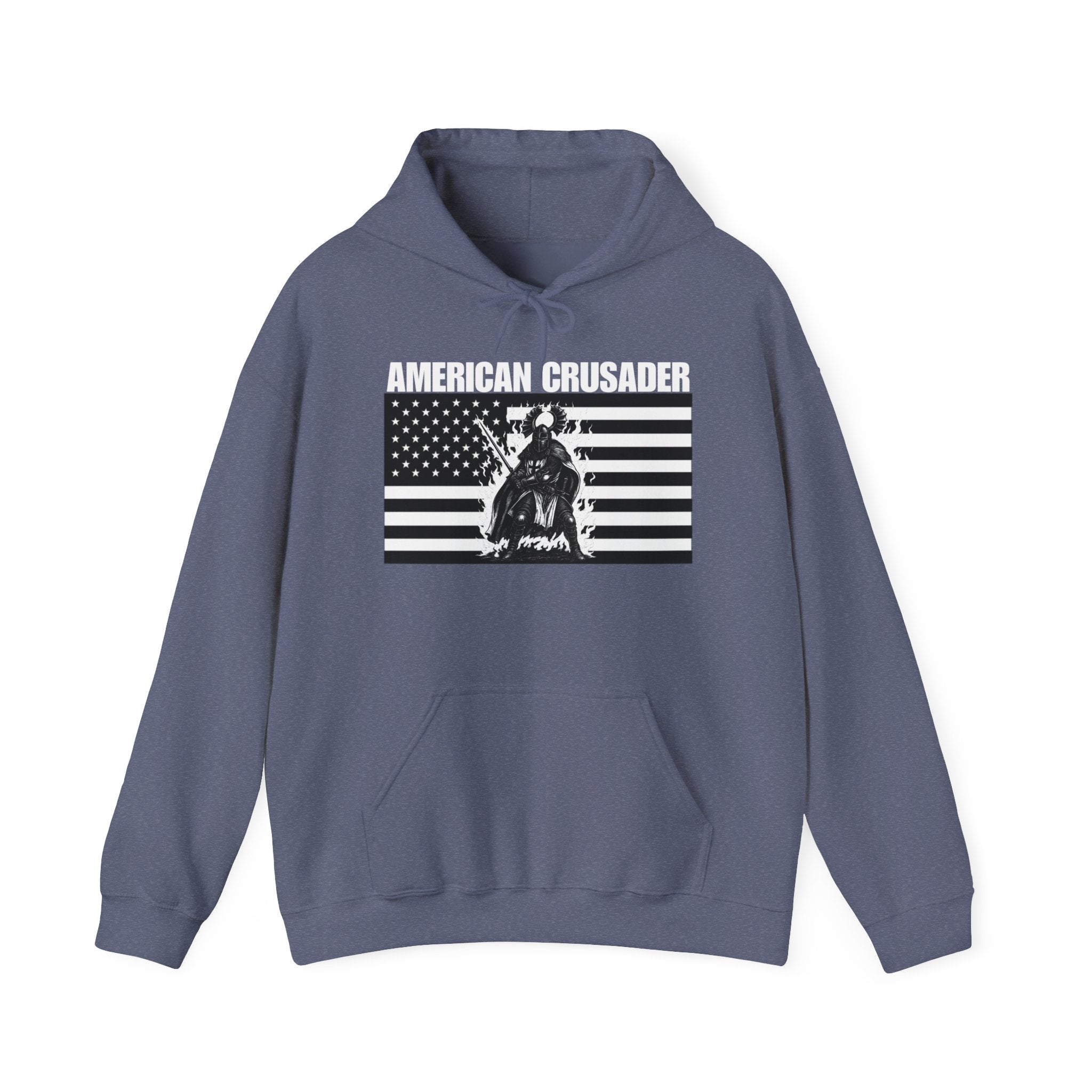 American Crusader Graphic Alt Design Pull Over Hoodie Sweatshirt