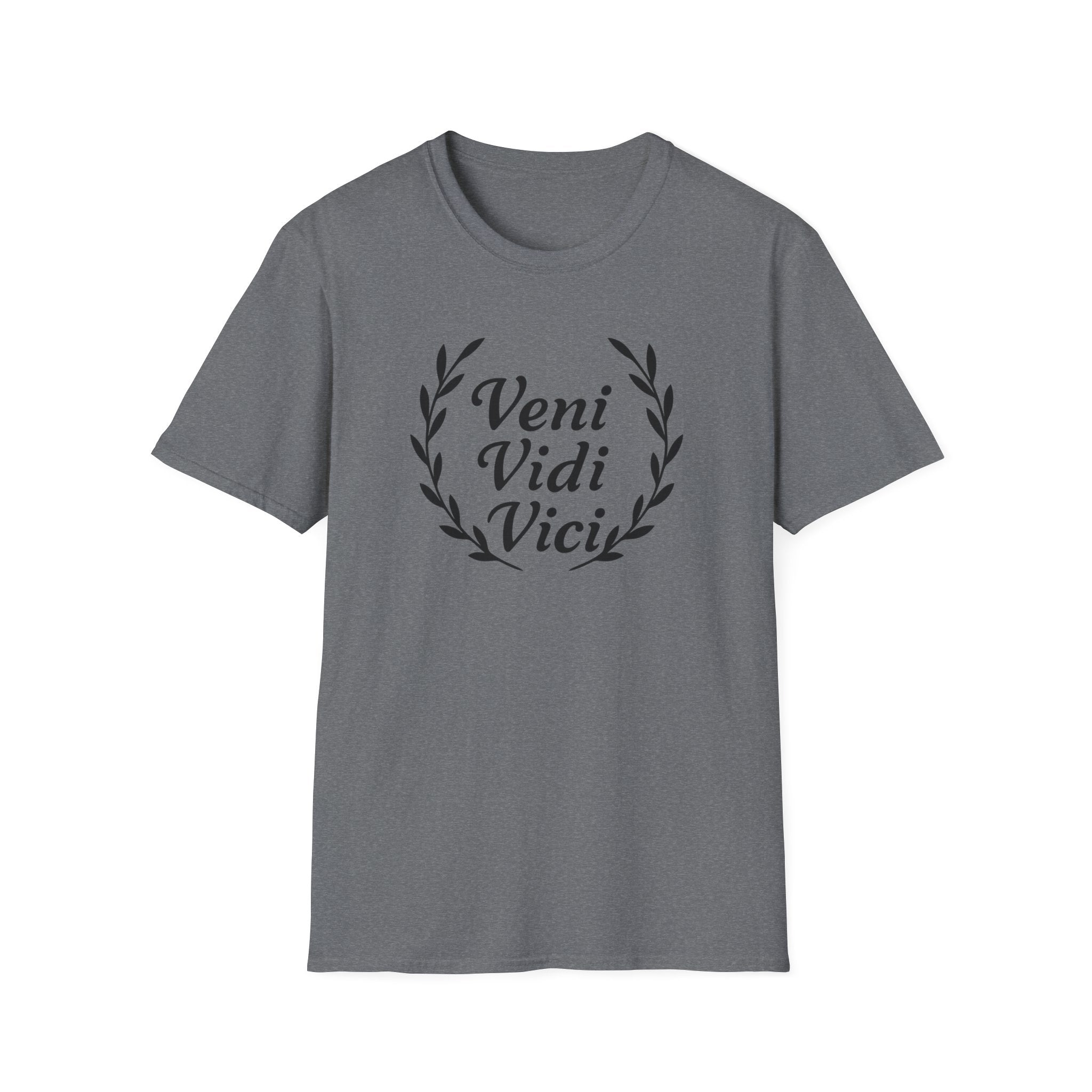 Veni Vidi Vici Black Design T-Shirt
