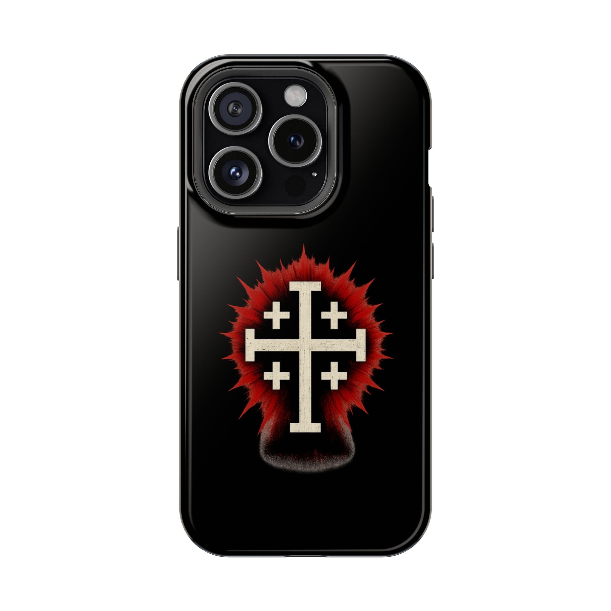 Cross Graphic Impact-Resistant Magnetic Phone Case