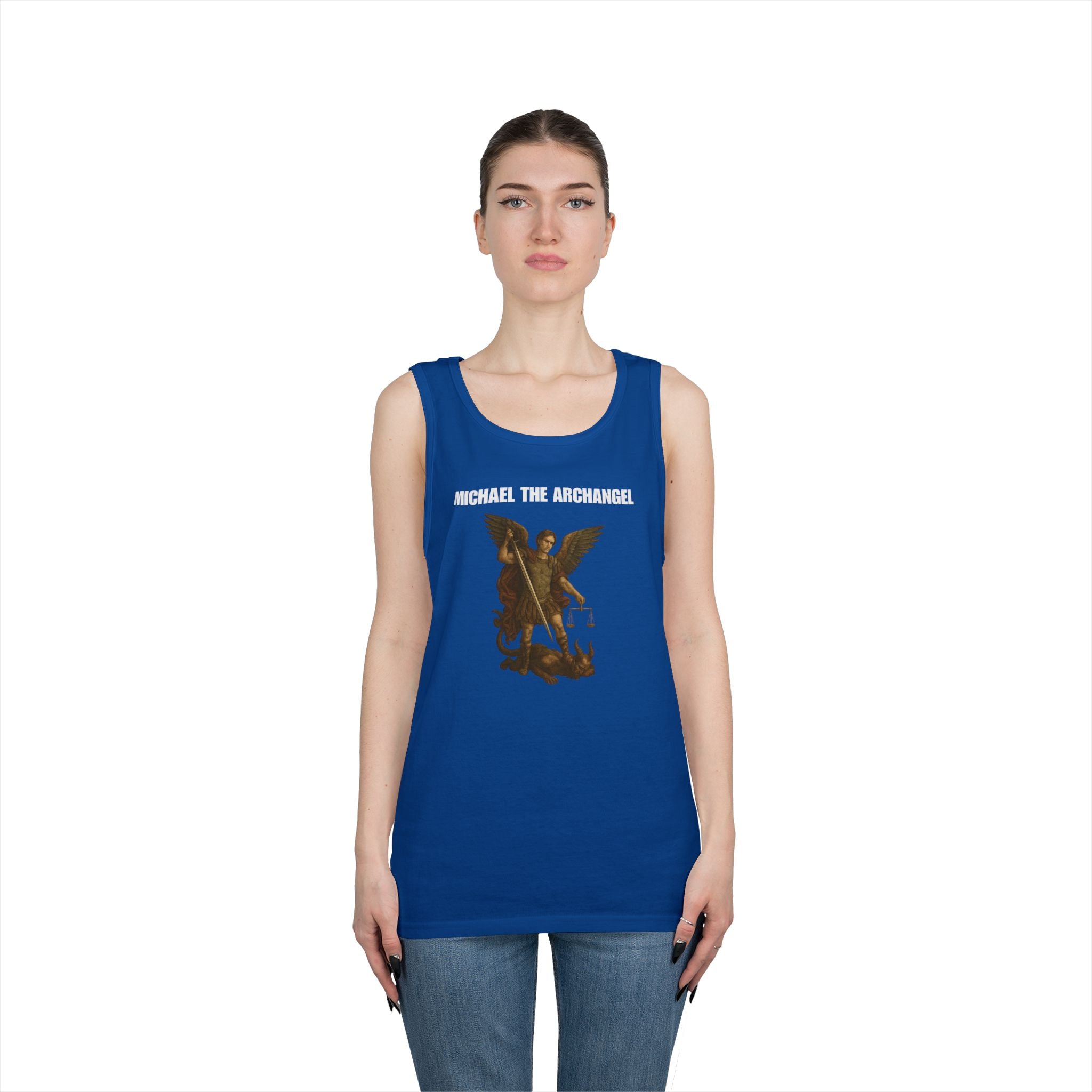 Michael The Arch Angel Heavy Cotton Tank Top
