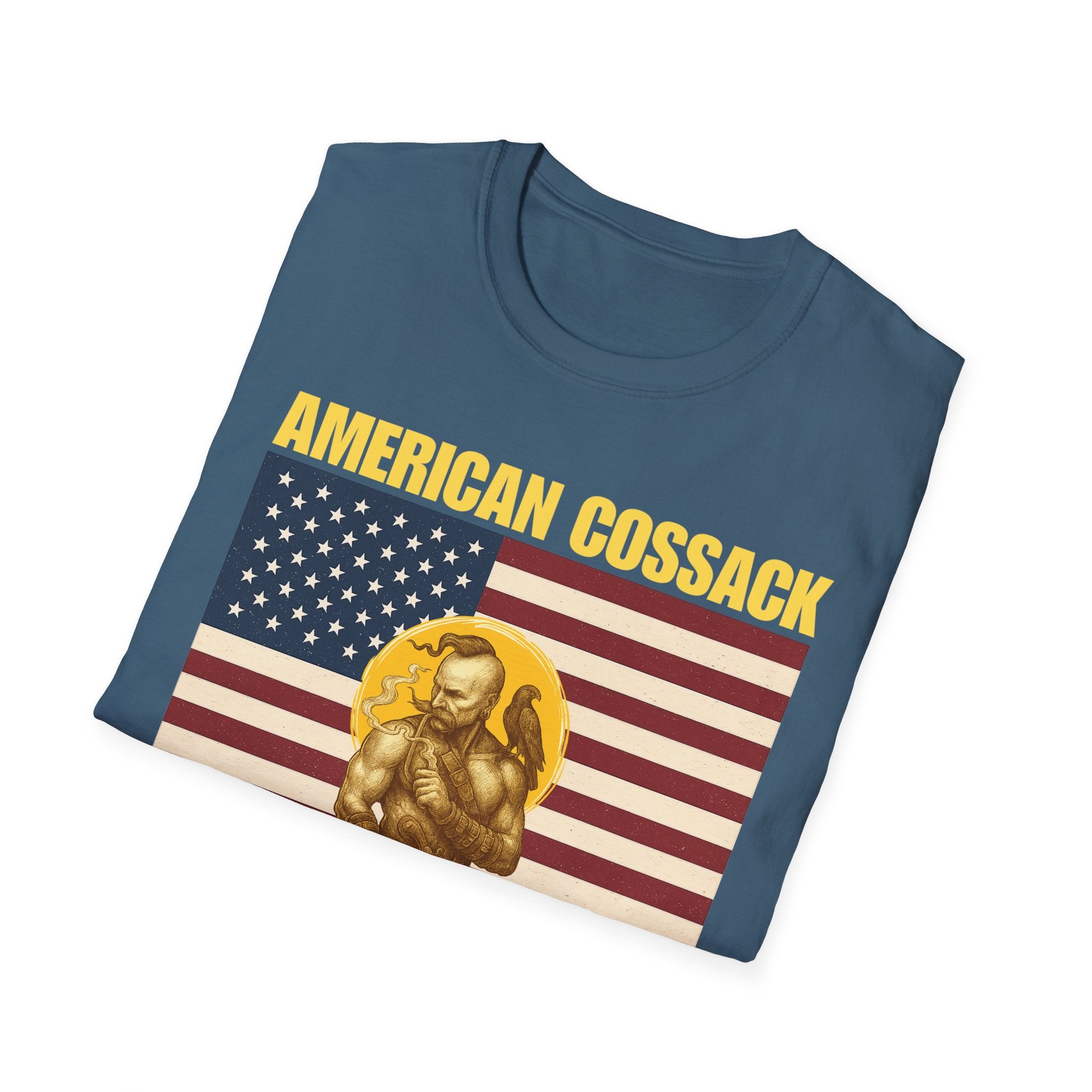 Patriotic American Cossack Alt Design Softstyle T-Shirt