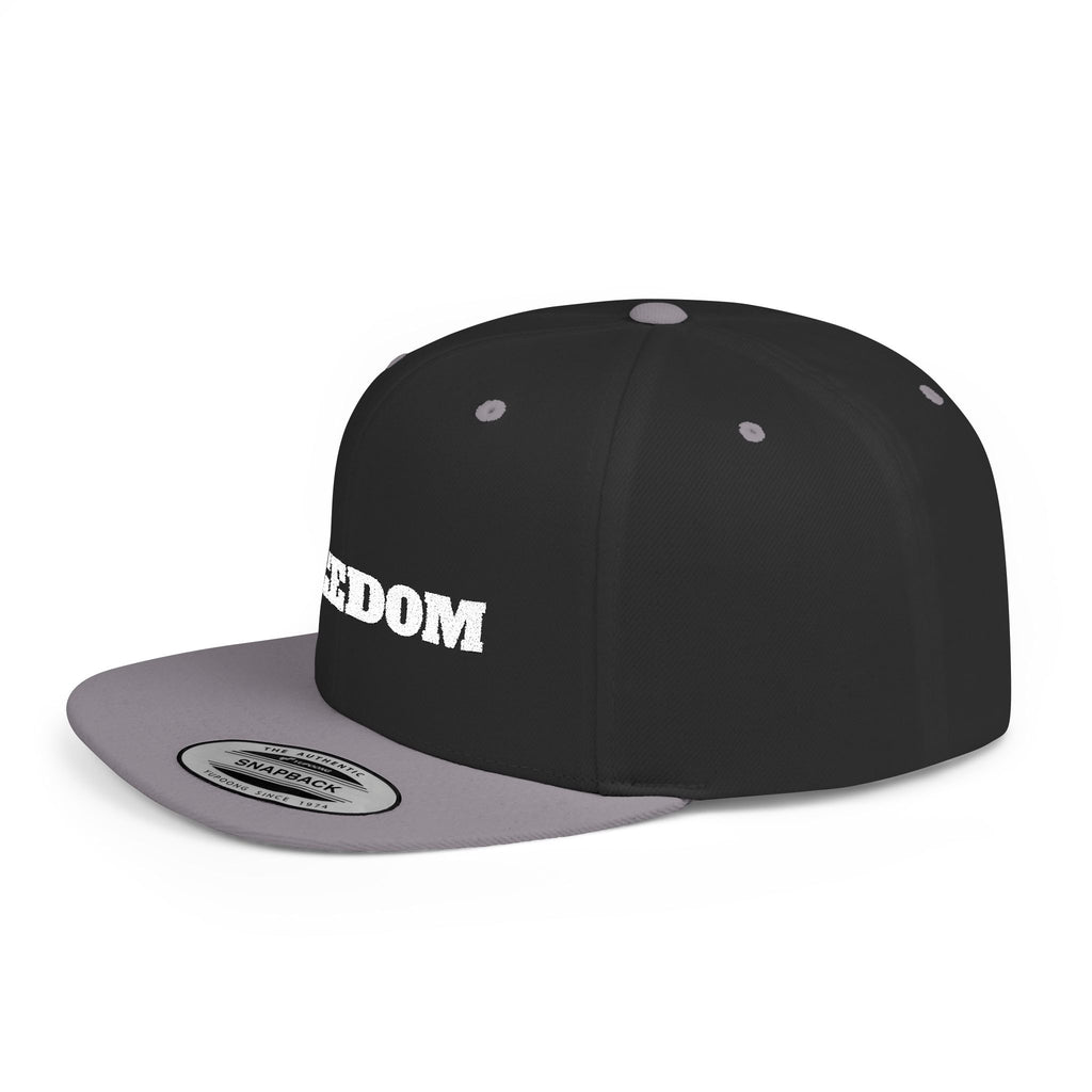 Freedom Flat Bill Snapback Cap, Freedom Adjustable Hat