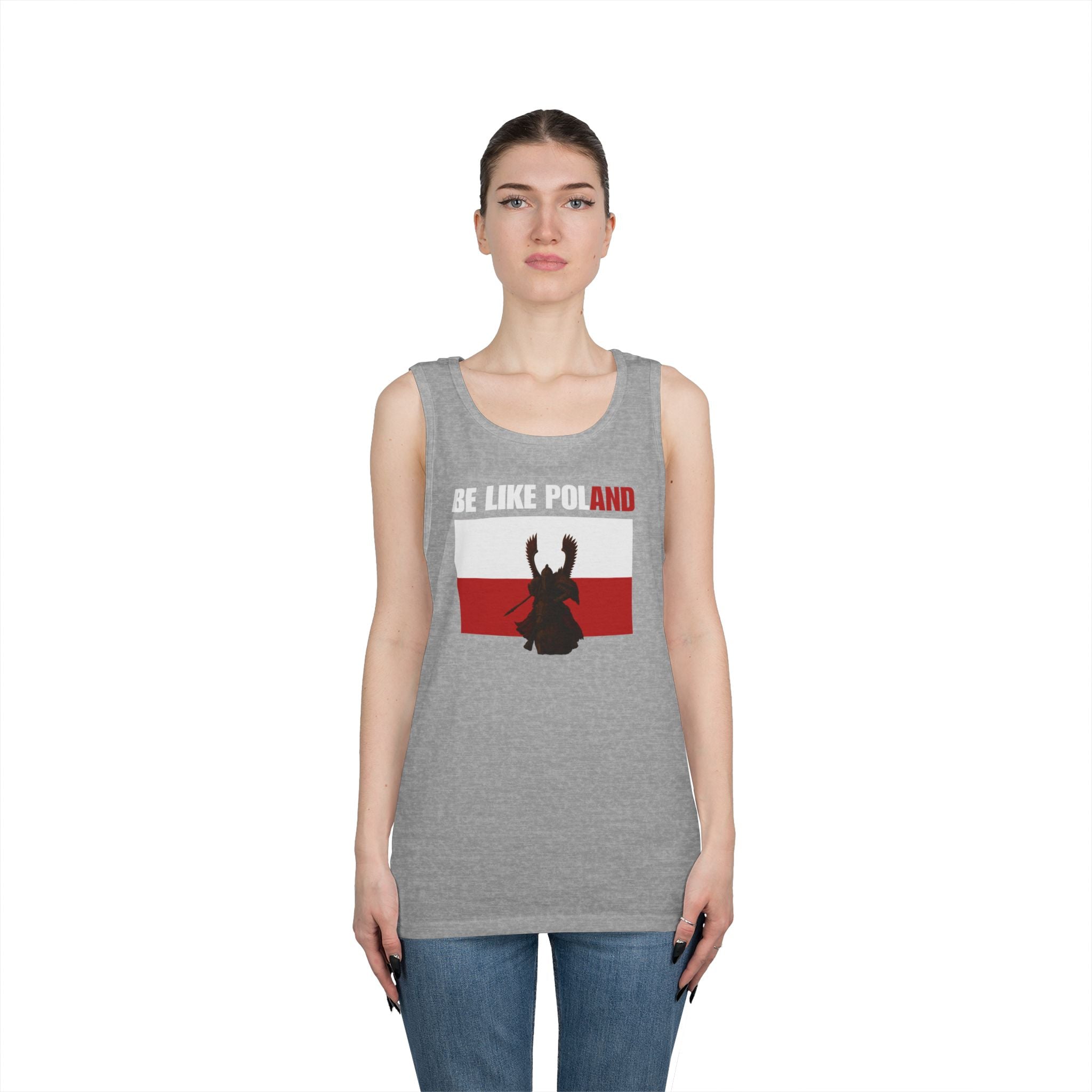 Be Like Poland Winged Hussar Heavy Cotton Tank Top
