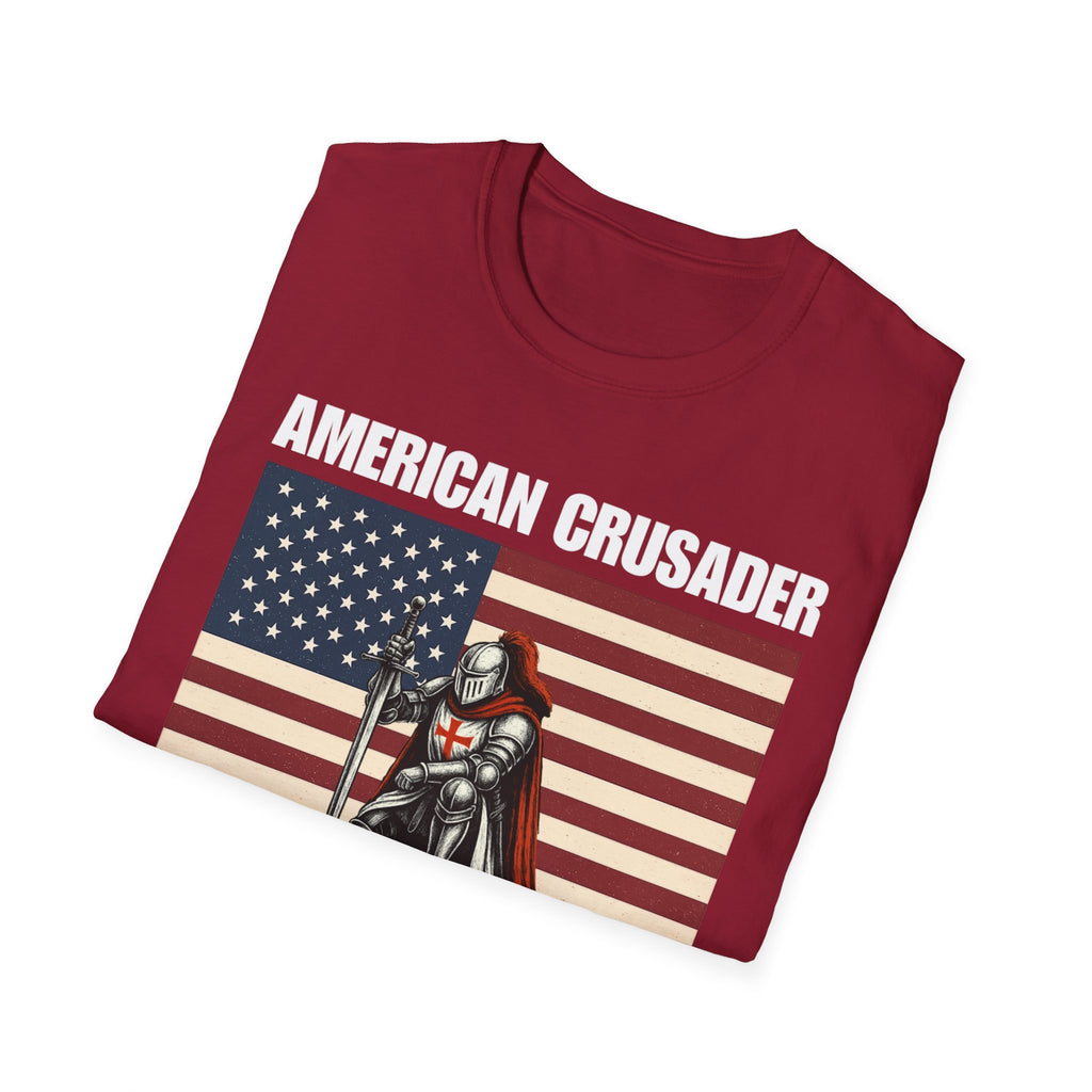 American Crusader Alt Color Design Softstyle Cotton T-Shirt