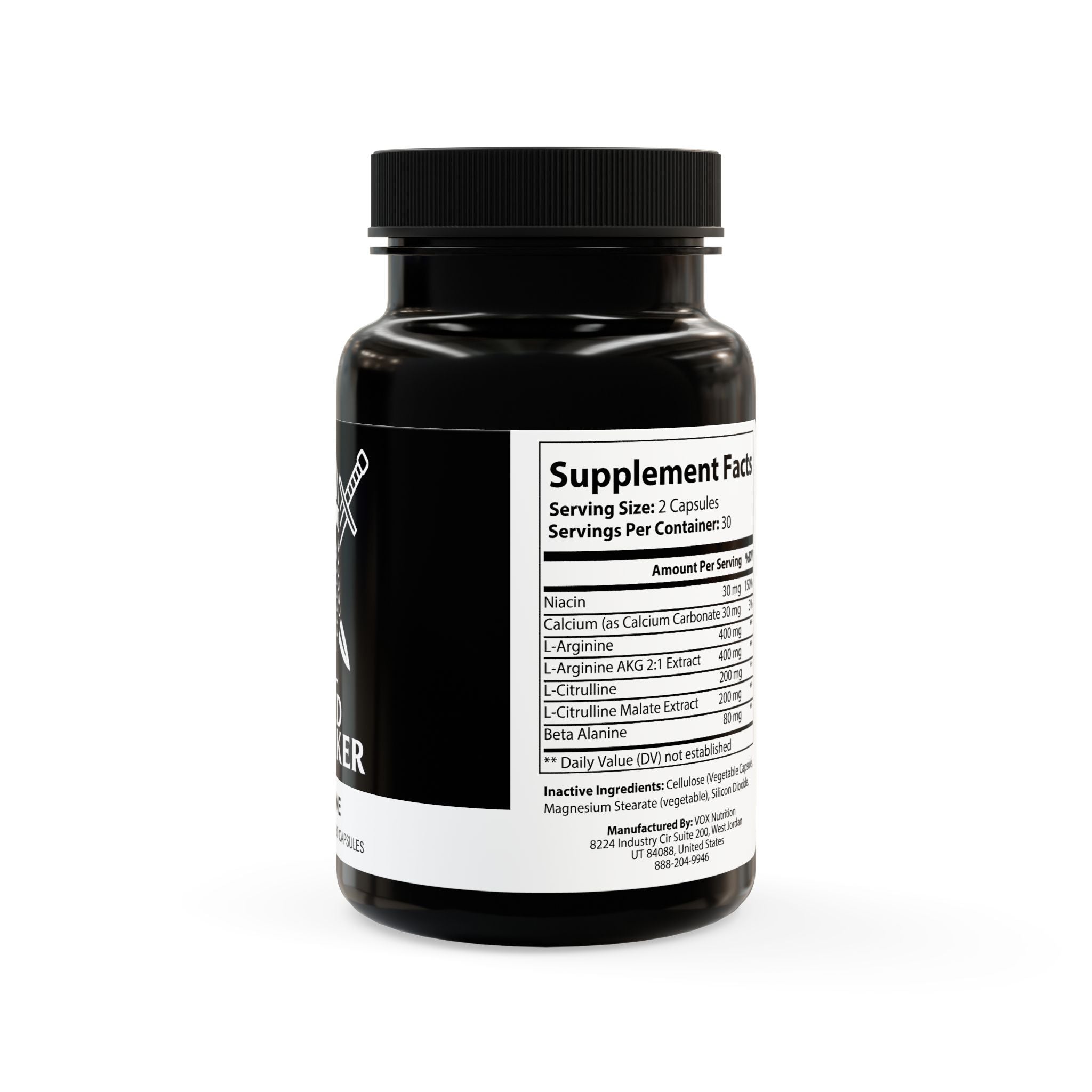 The Based Berserker L-Arginine Supplement (60 Capsules)