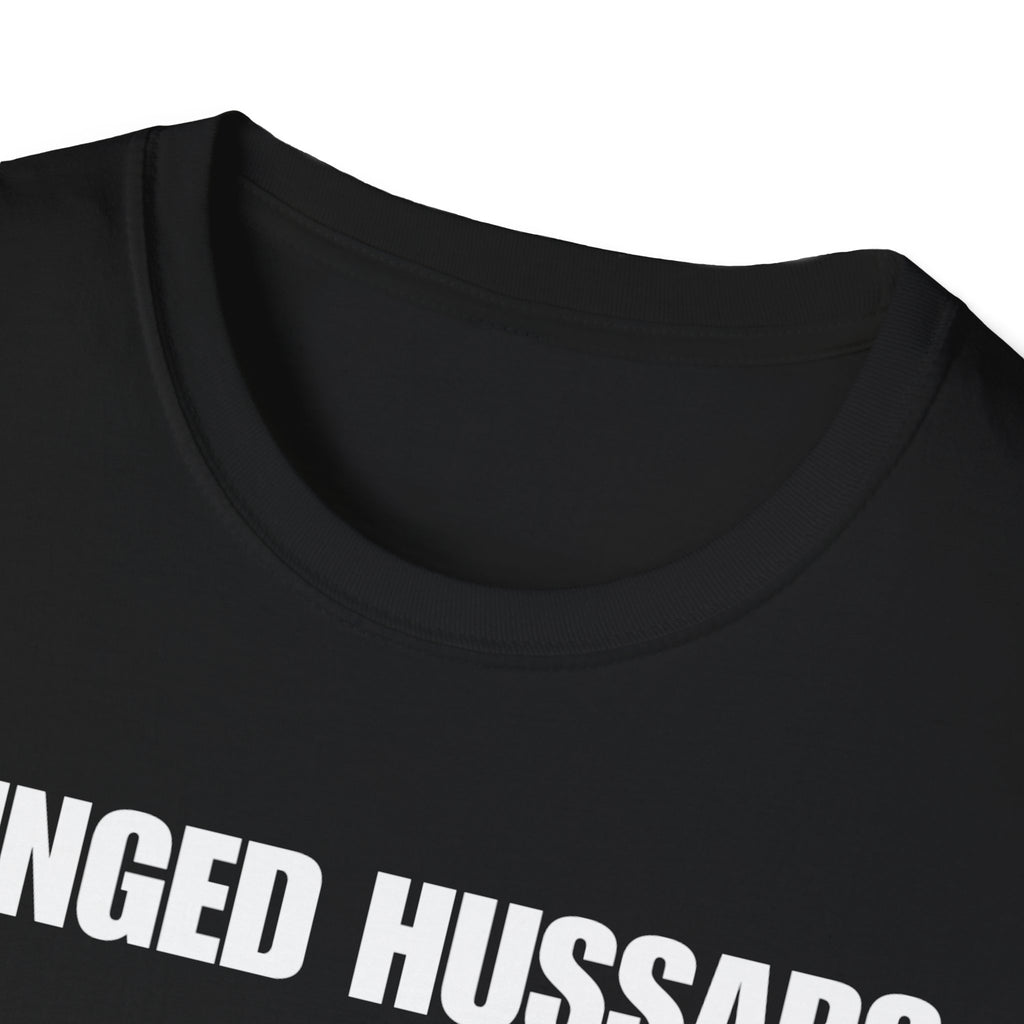 Winged Hussar White Design Softstyle Cotton T-Shirt