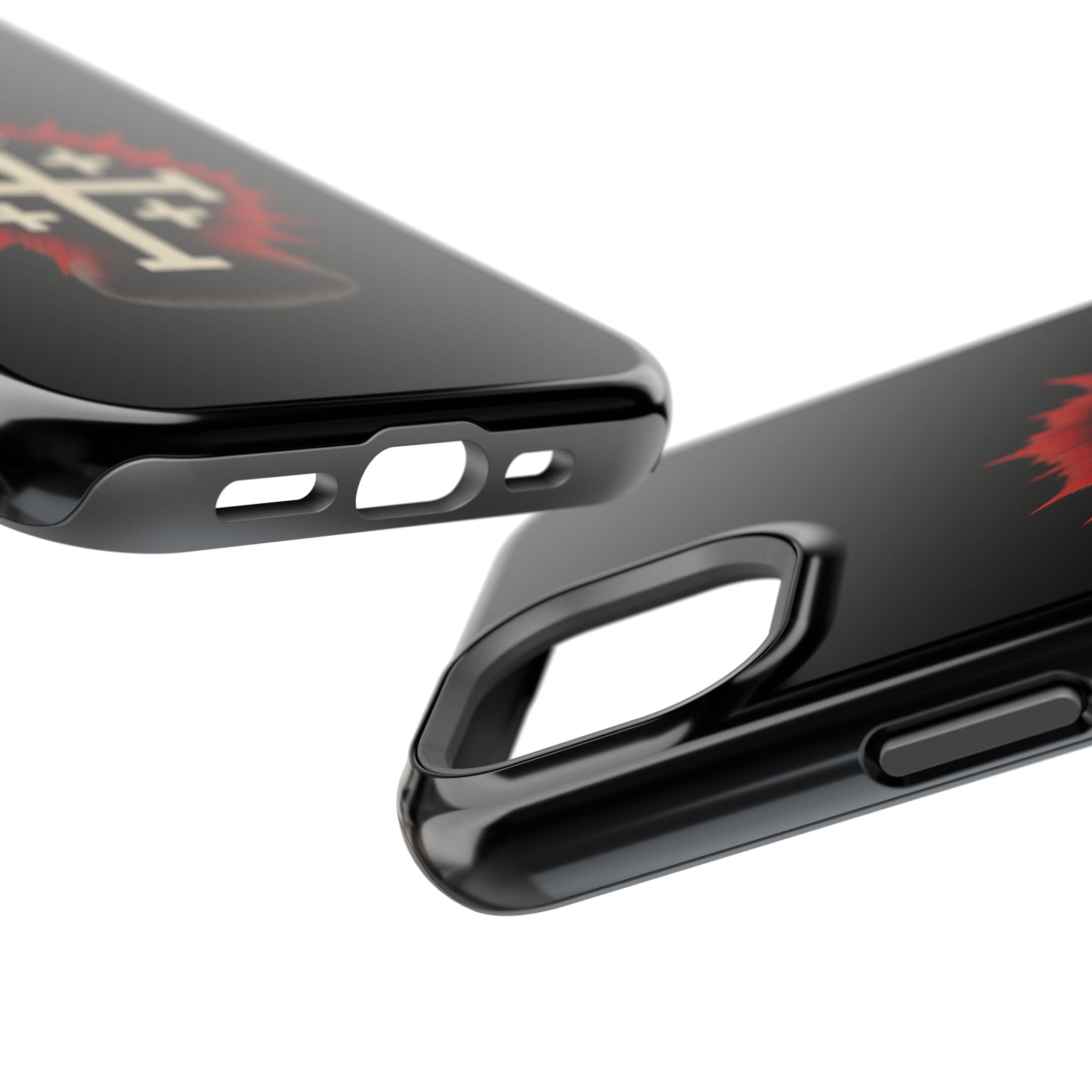 Cross Graphic Impact-Resistant Magnetic Phone Case