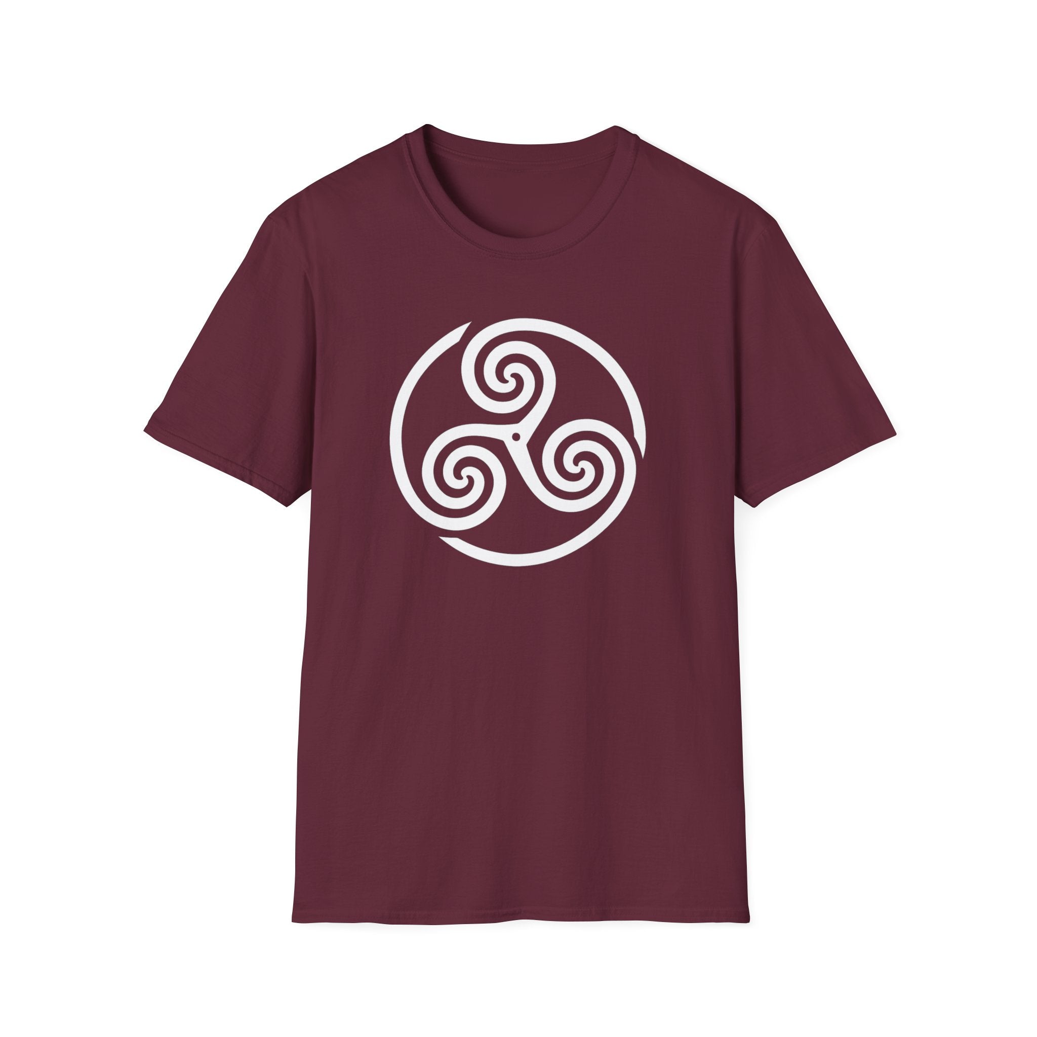 Celtic Spiral Triskele Symbol Alt Design White Unisex Tank Top