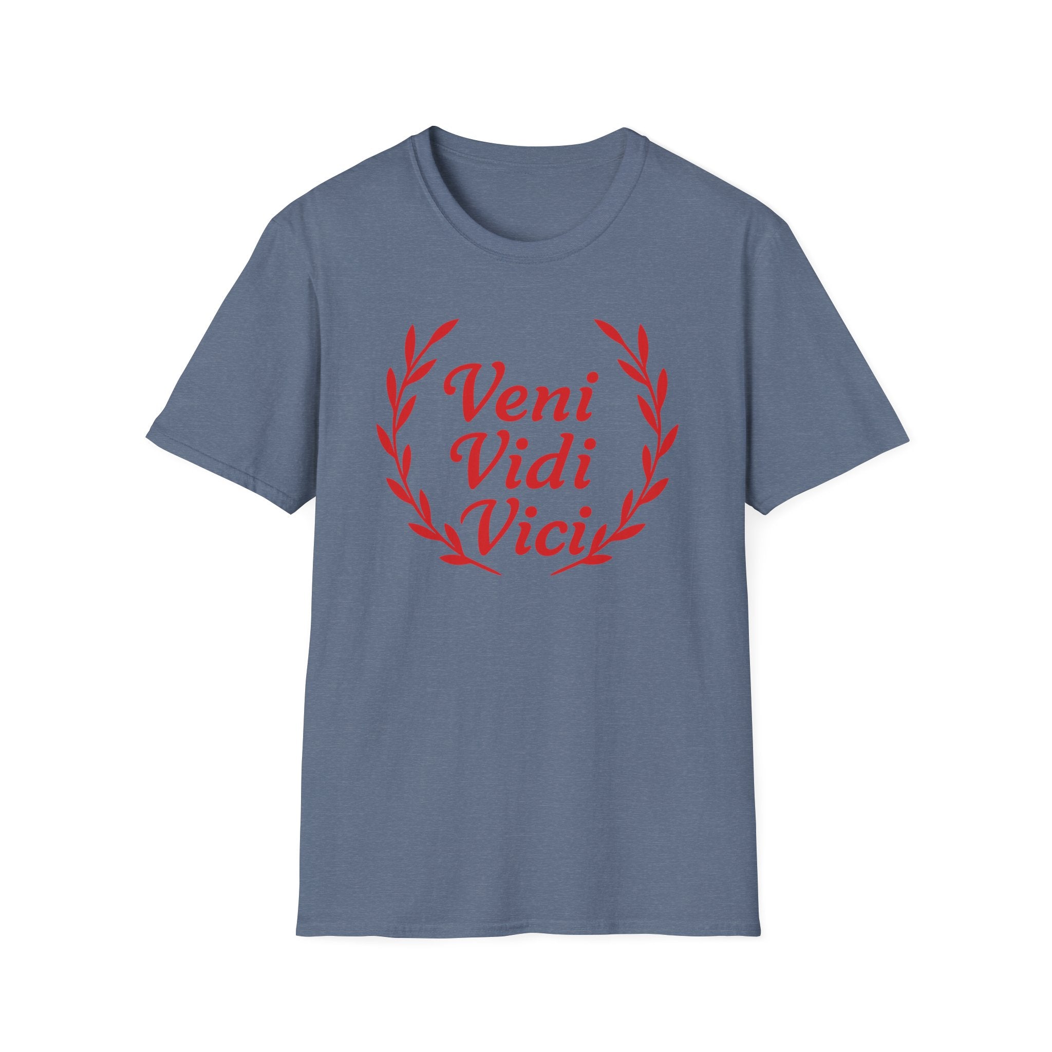 Veni Vidi Vici Light Red Design Softstyle Cotton T-Shirt