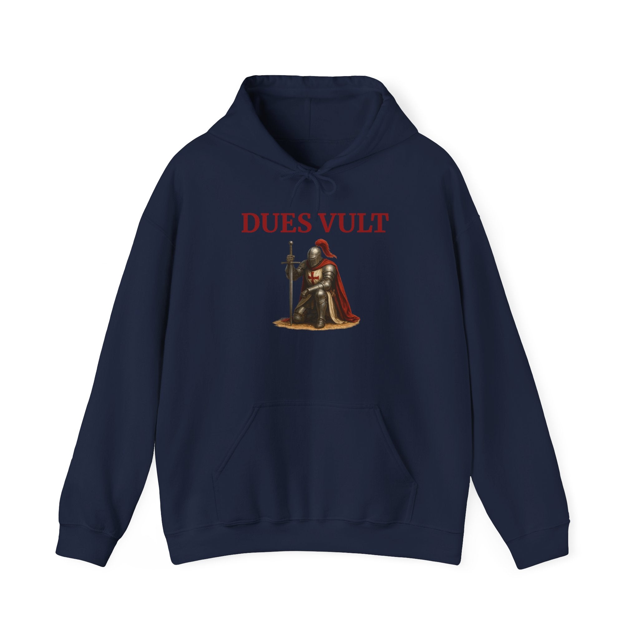 Medieval Knight Crusader Dues Vult Hoodie