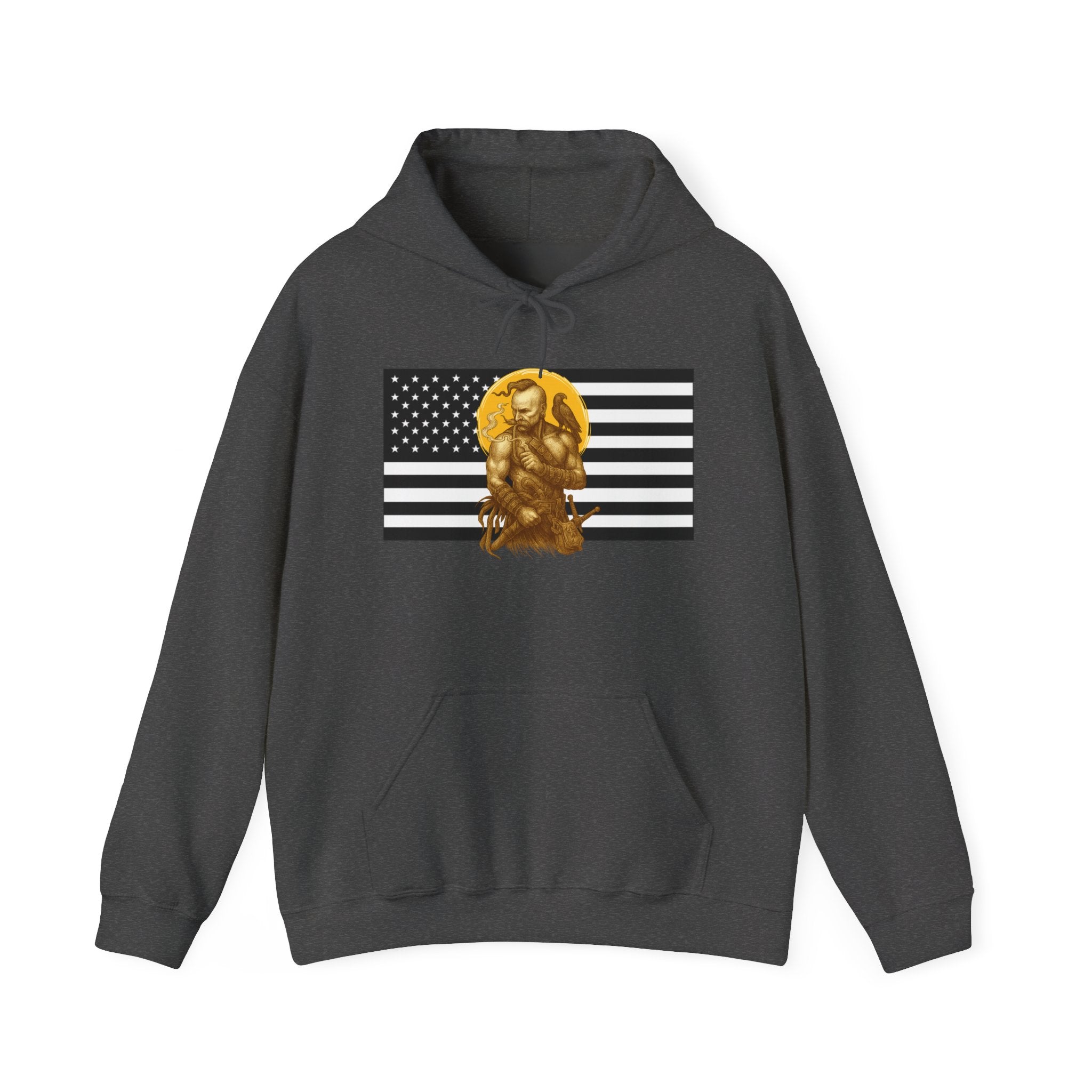 American Cossack Graphic Only Pull Over Hoodie Sweatshirt