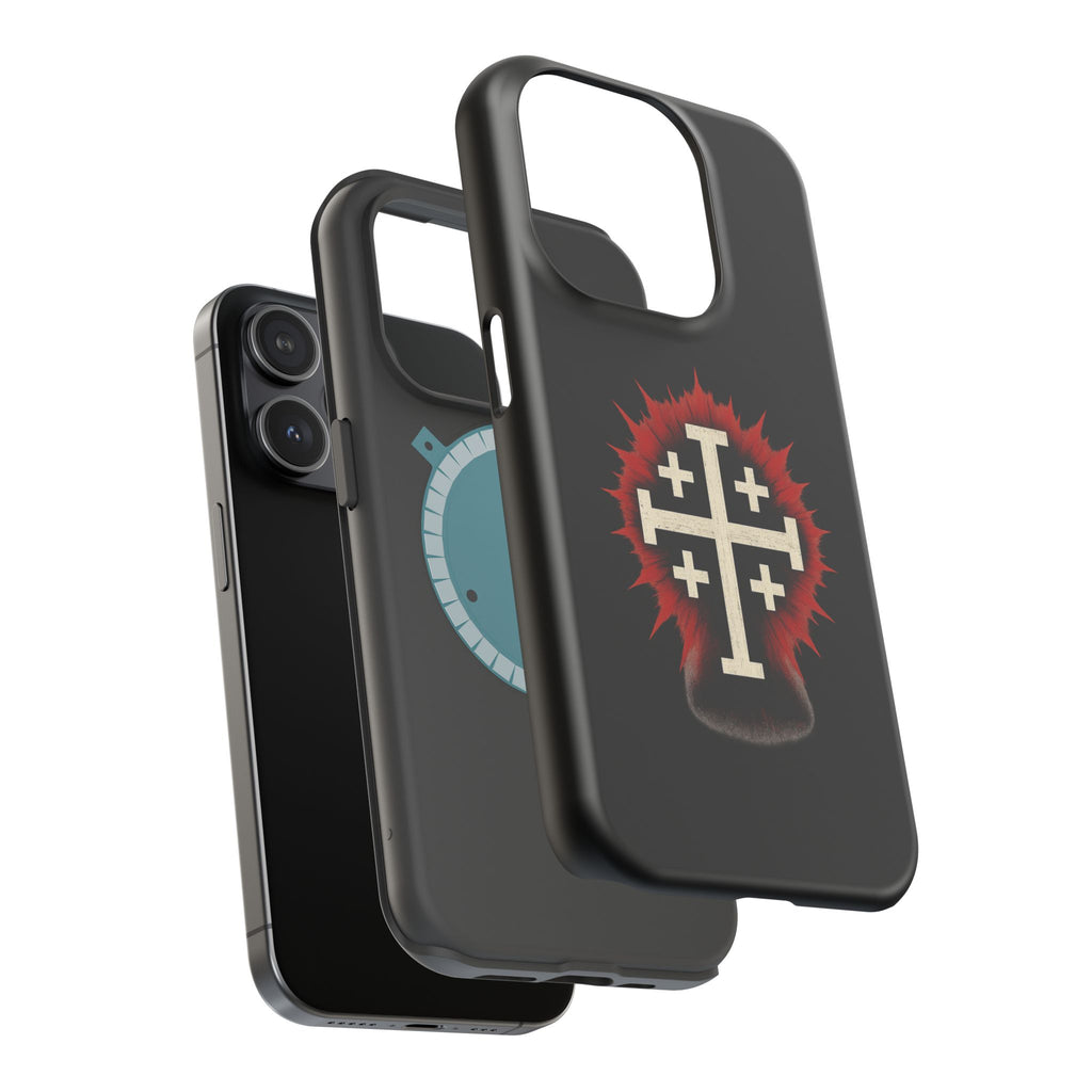 Cross Graphic Impact-Resistant Magnetic Phone Case