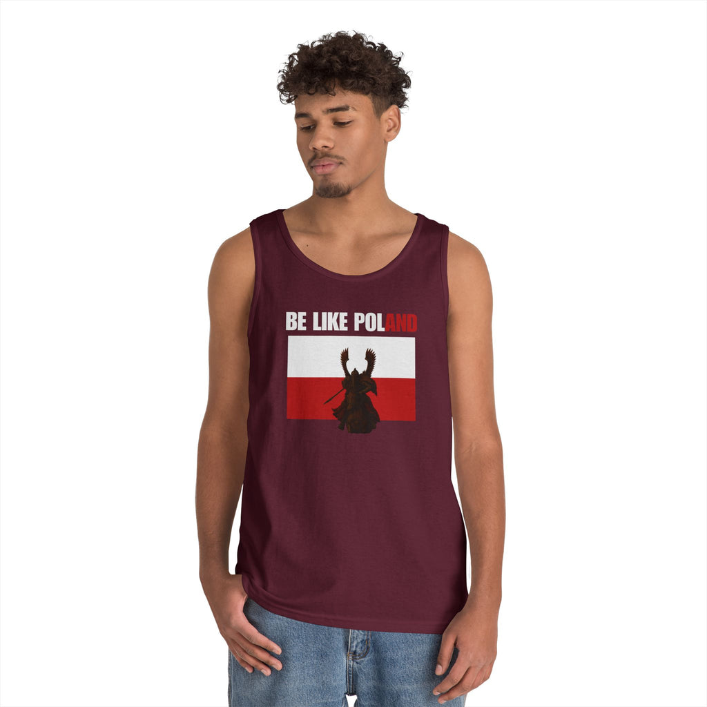 Be Like Poland Winged Hussar Heavy Cotton Tank Top
