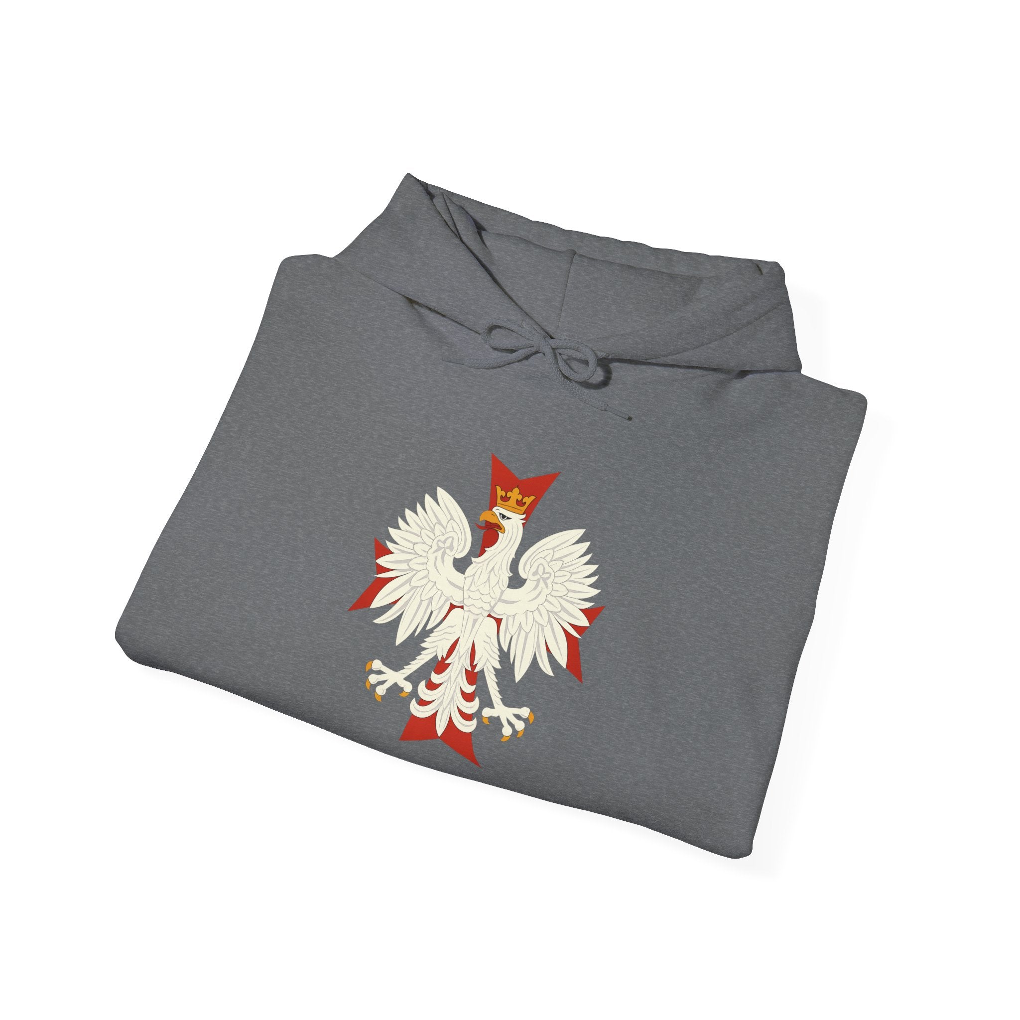 Polish Eagle Cross Pull Over Hoodie Sweatshirt