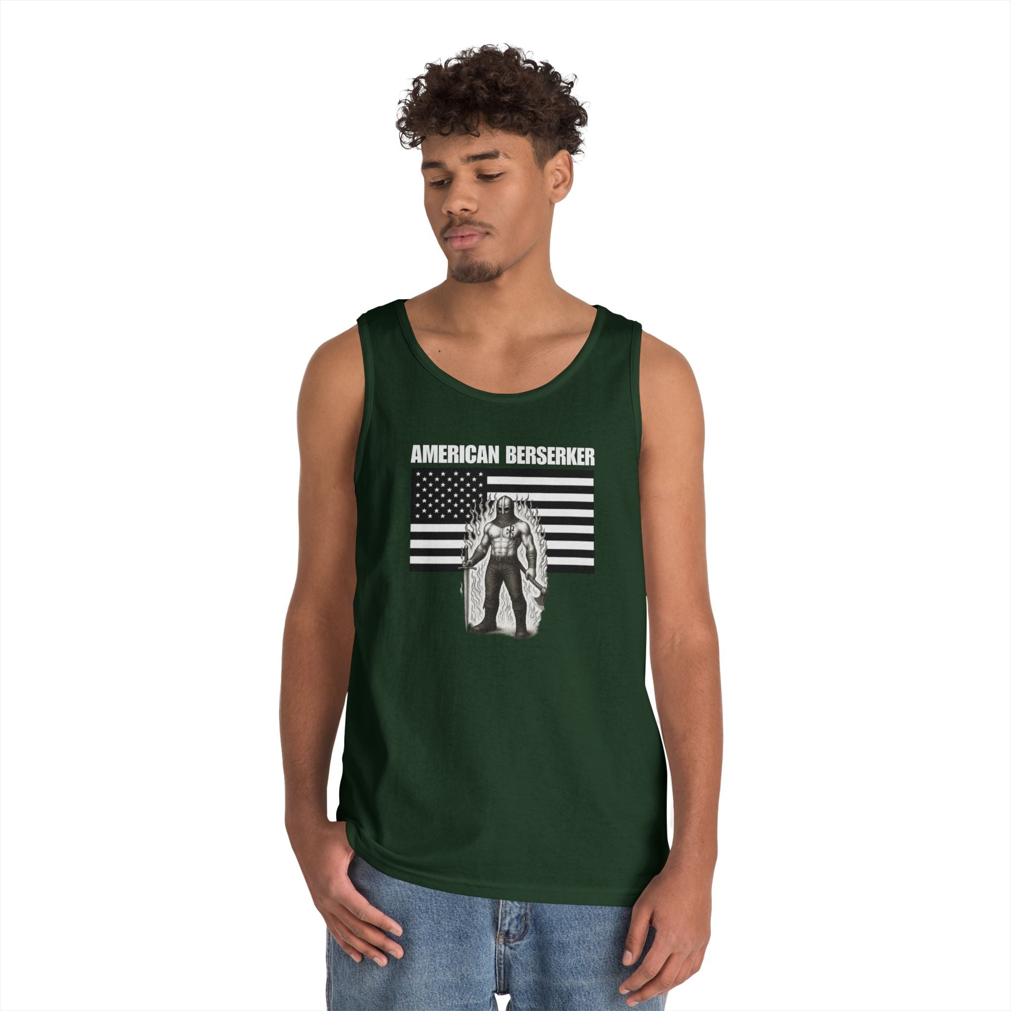 American Berserker Alt Design 3 Heavy Cotton Tank Top