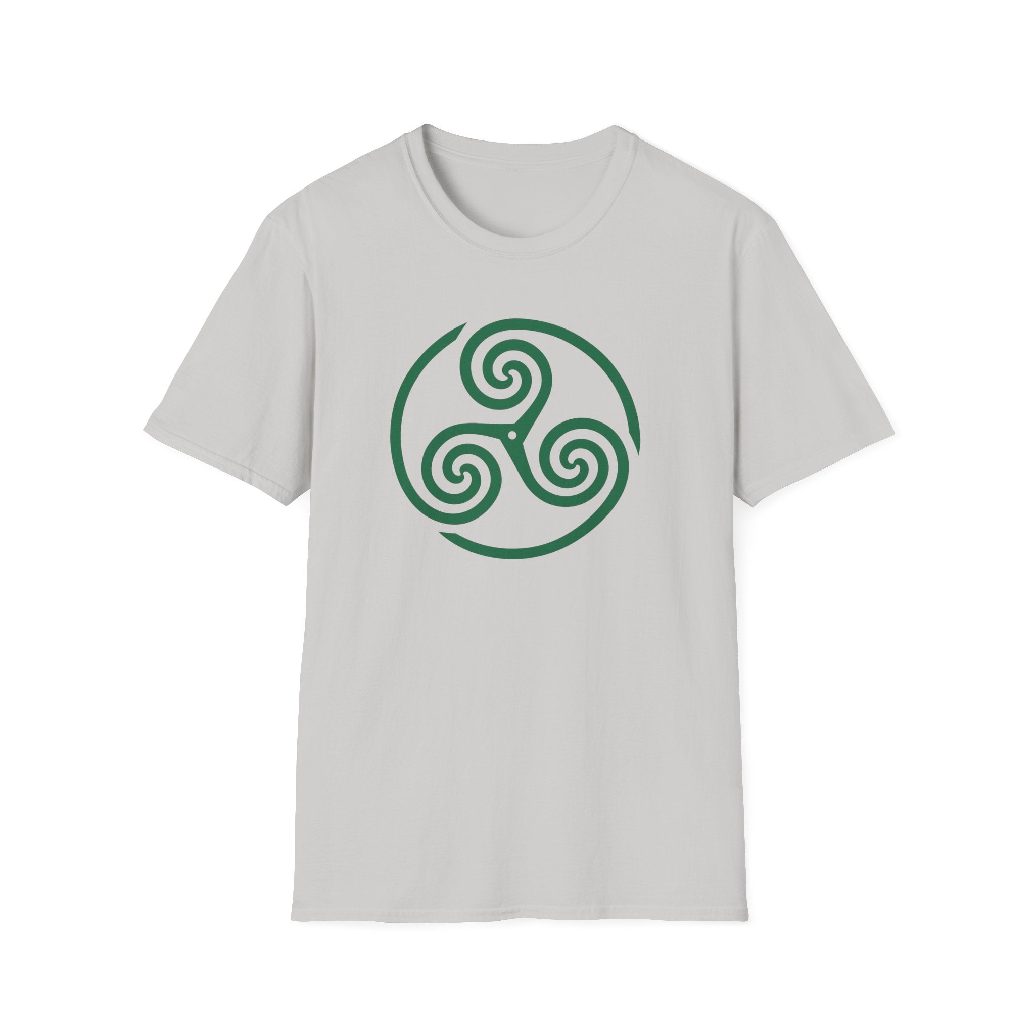 Celtic Spiral Triskele Symbol Alt Design White T-Shirt