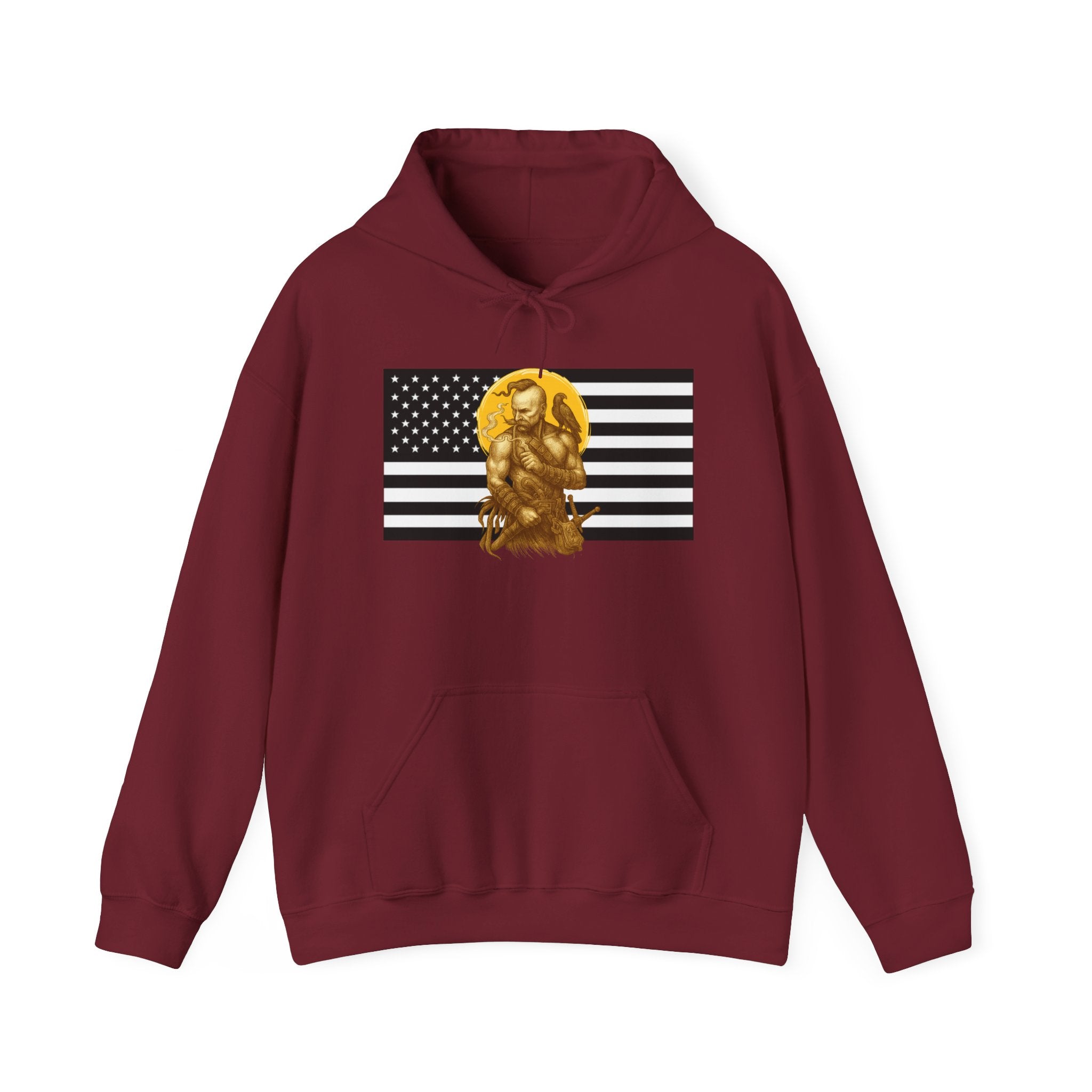 American Cossack Graphic Only Pull Over Hoodie Sweatshirt