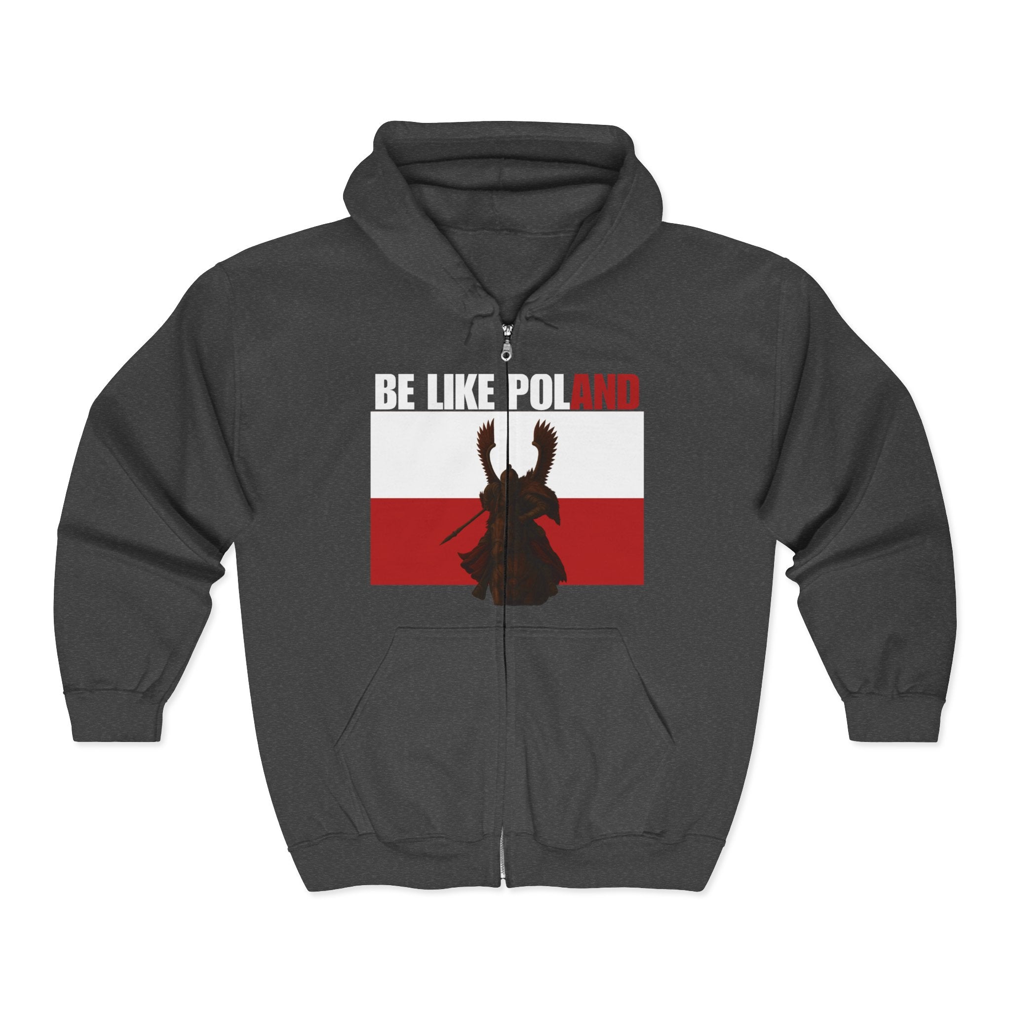 Be Like Poland Winged Hussar Zip Up Hoodie Sweatshirt