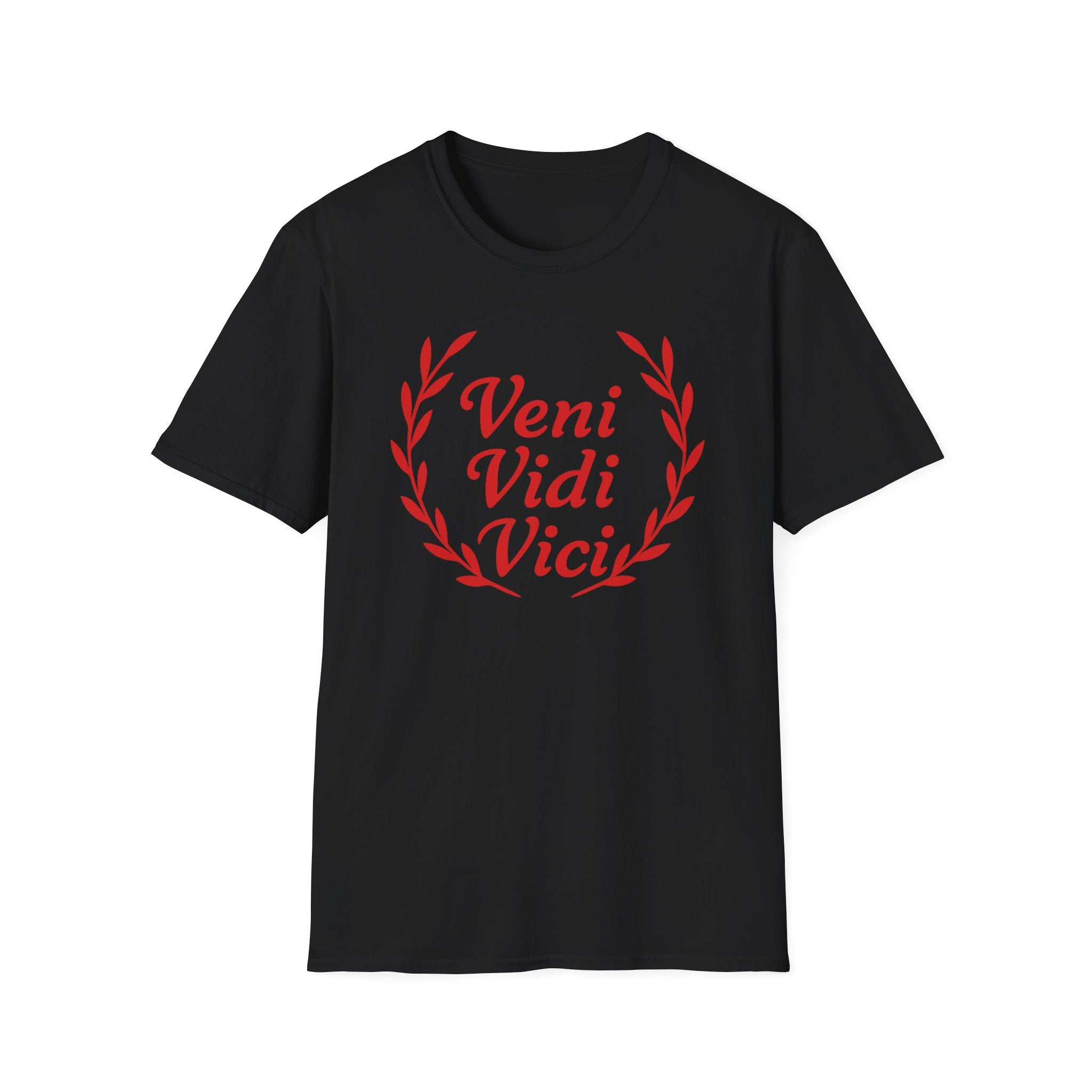 Veni Vidi Vici Light Red Design Softstyle Cotton T-Shirt