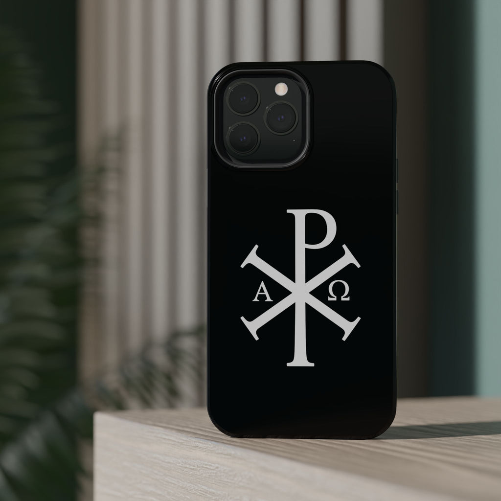 Pi Chi Rho White Design Magnetic Impact-Resistant Cases