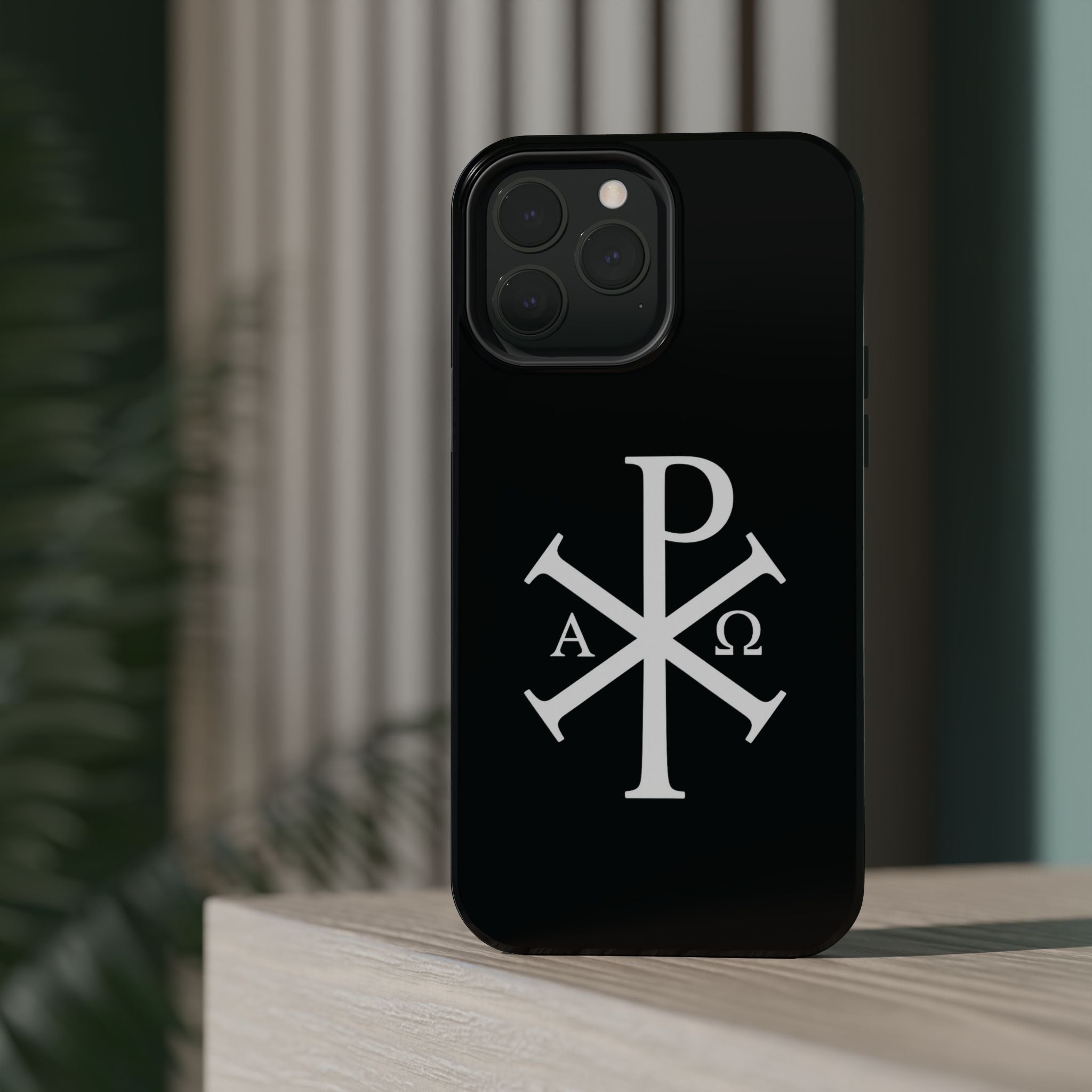 Pi Chi Rho White Design Magnetic Impact-Resistant Cases